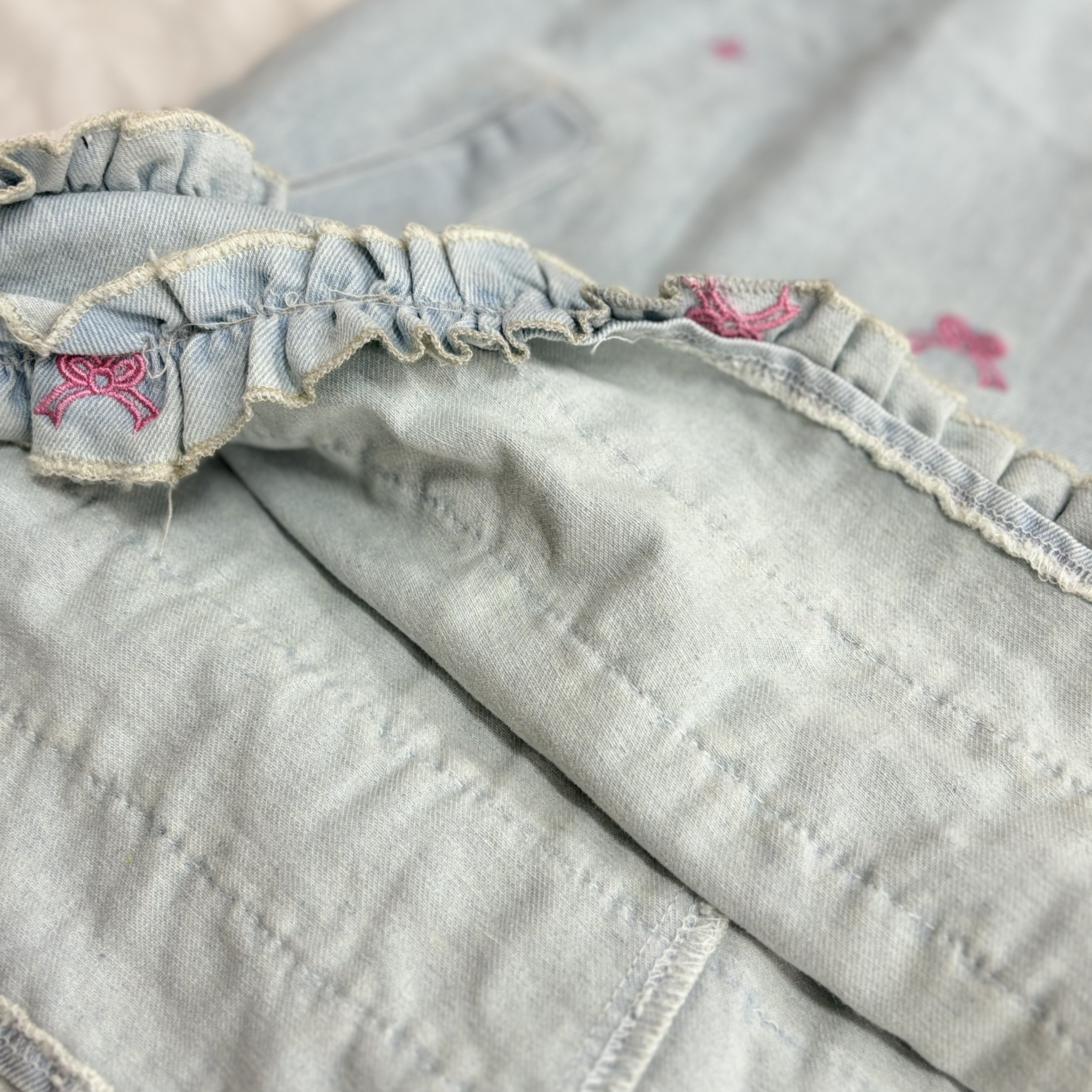 (V20) Váy ba lỗ bò dáng xòe có bèo tầng siêu xinh thời trang bé gái 2025 QCCC_thumbnail_4