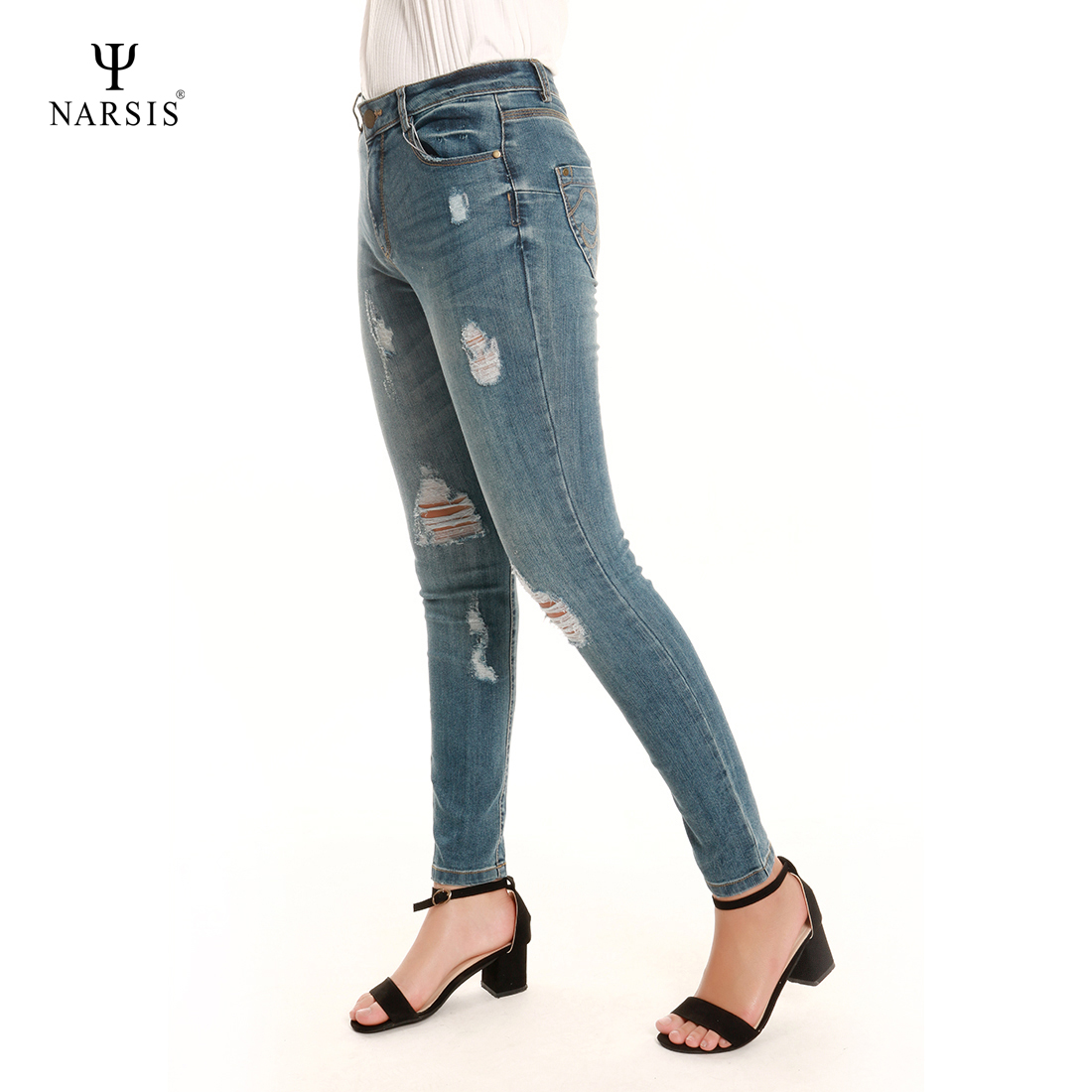 QUẦN BÒ SKINNY - P7006 NARSIS CHẤT LIỆU JEAN BỀN BỈ, CÁ TÍNH, TRẺ TRUNG, THỜI TRANG