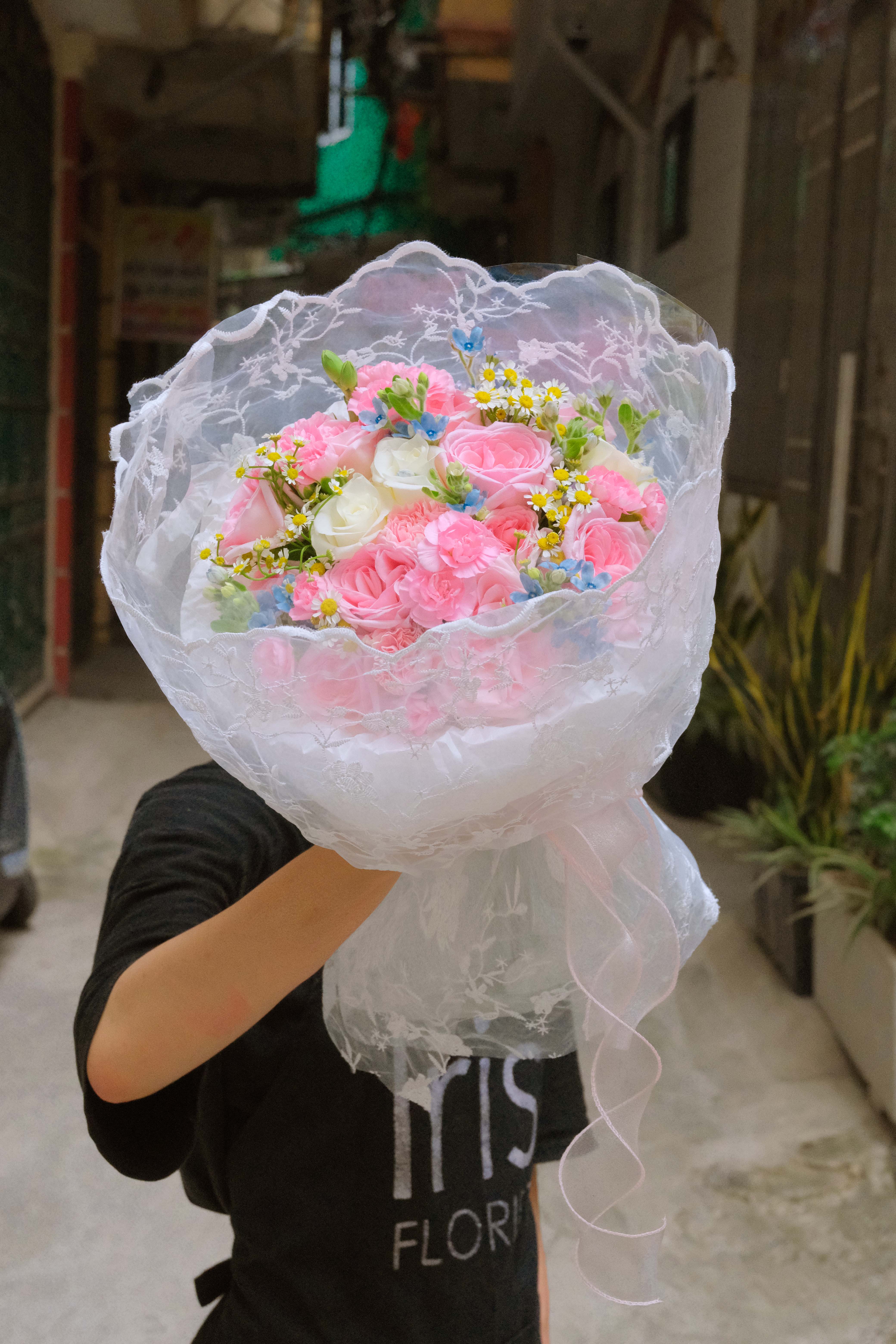 Bó hoa Vải Ren - Tone hồng_thumbnail_2