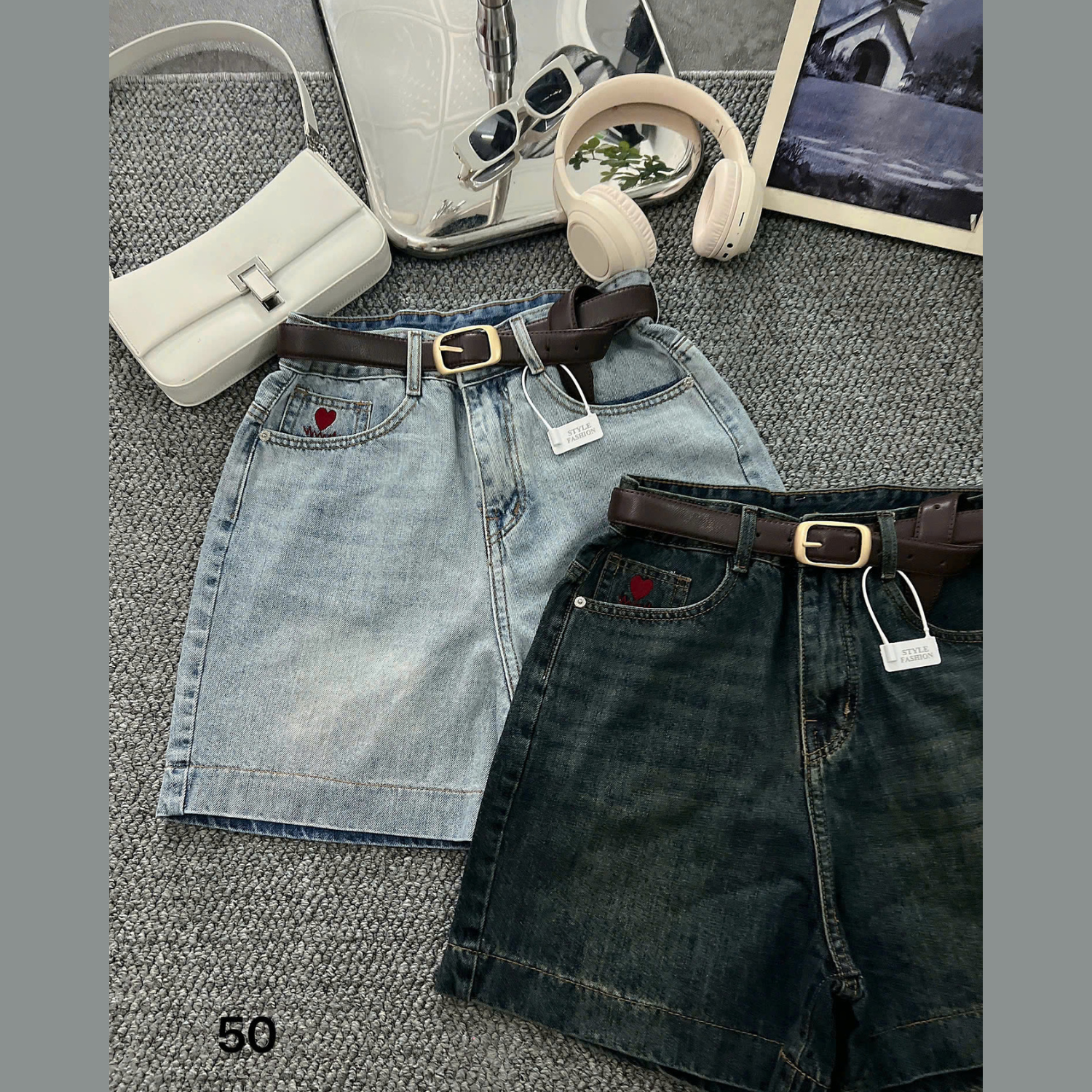 Quần short jean ngố thêu tim bigsize QSJ050 dành cho nàng mũm mĩm từ 55-90kg_thumbnail_5