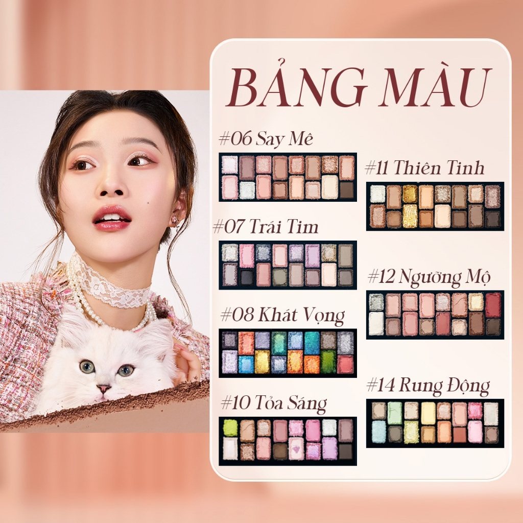 [CHEERYEP] Bảng phấn mắt 16 ô Cheeryep Qianyan Natural Color đa dạng_thumbnail_3