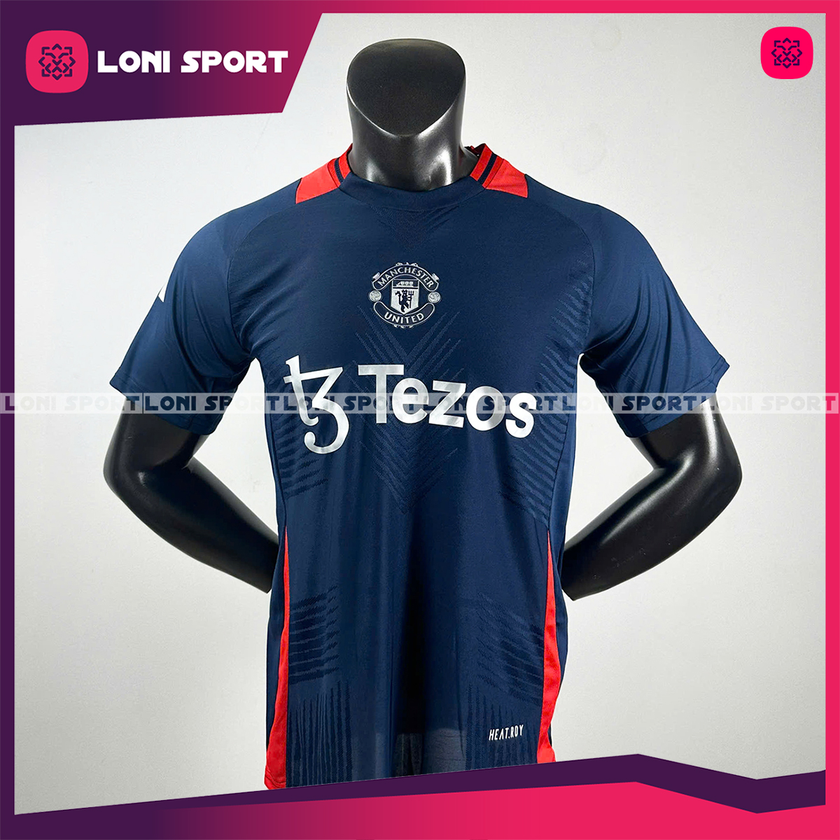 Áo training MU xanh đen 24/25 SF