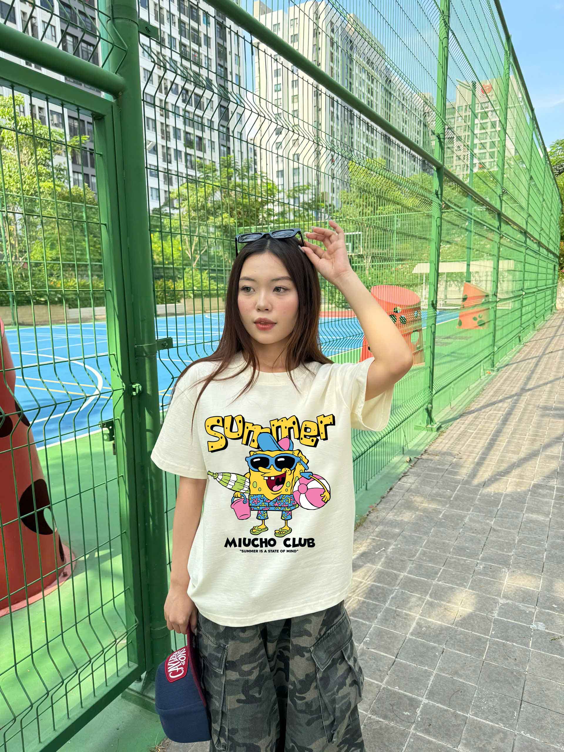 Áo thun boxy hè biển 2330 Miucho chất vải cotton 2 chiều cao cấp dày dặn đứng form in mix_thumbnail_3