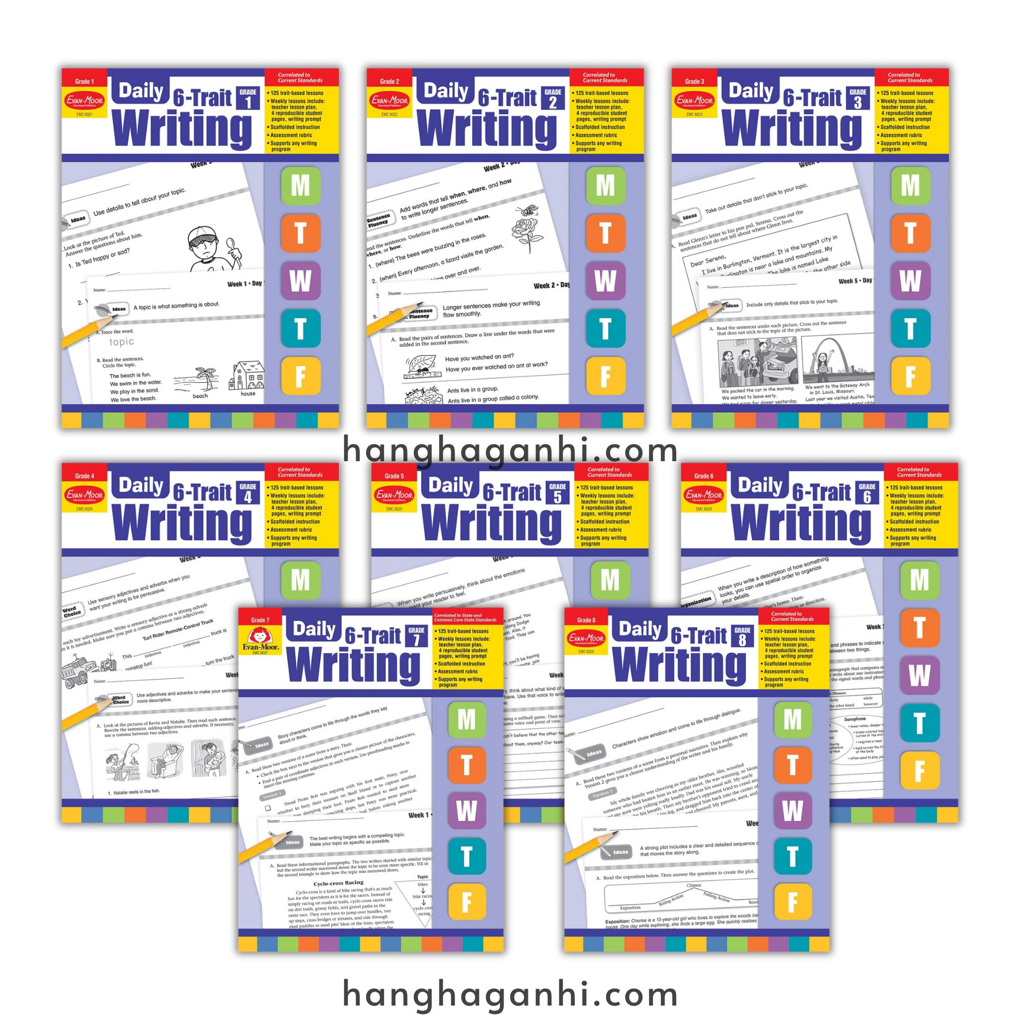 Bộ sách Daily Trait Writing – 8 cuốn