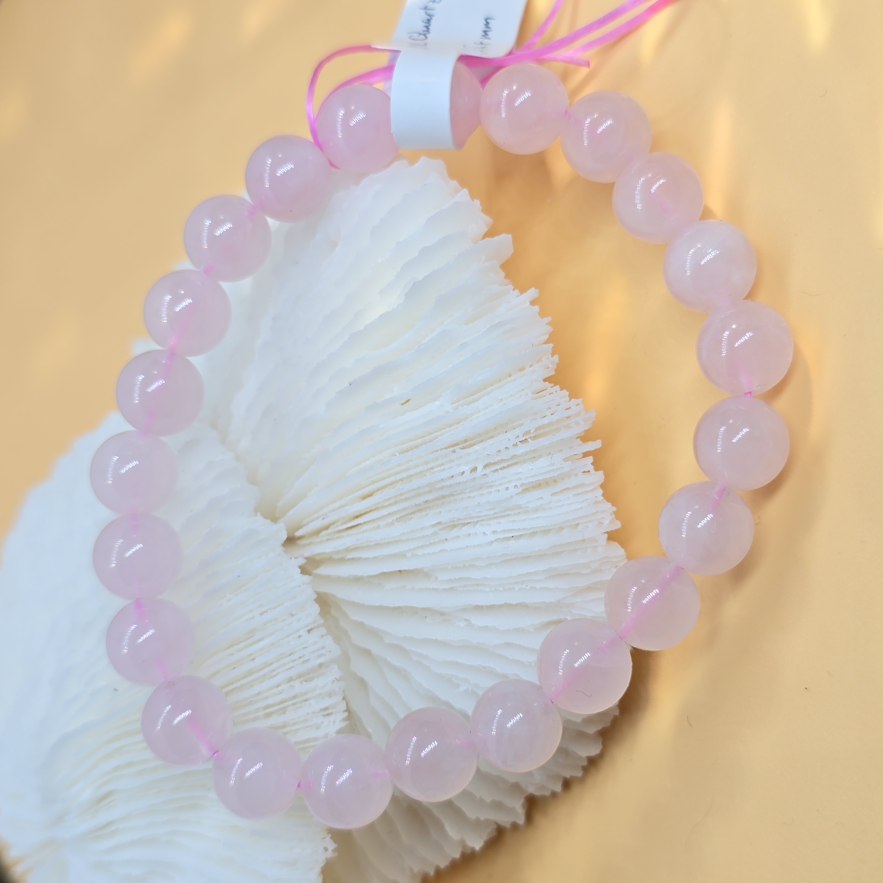 Vòng Thạch Anh Hồng Rose Quartz Loại Thường