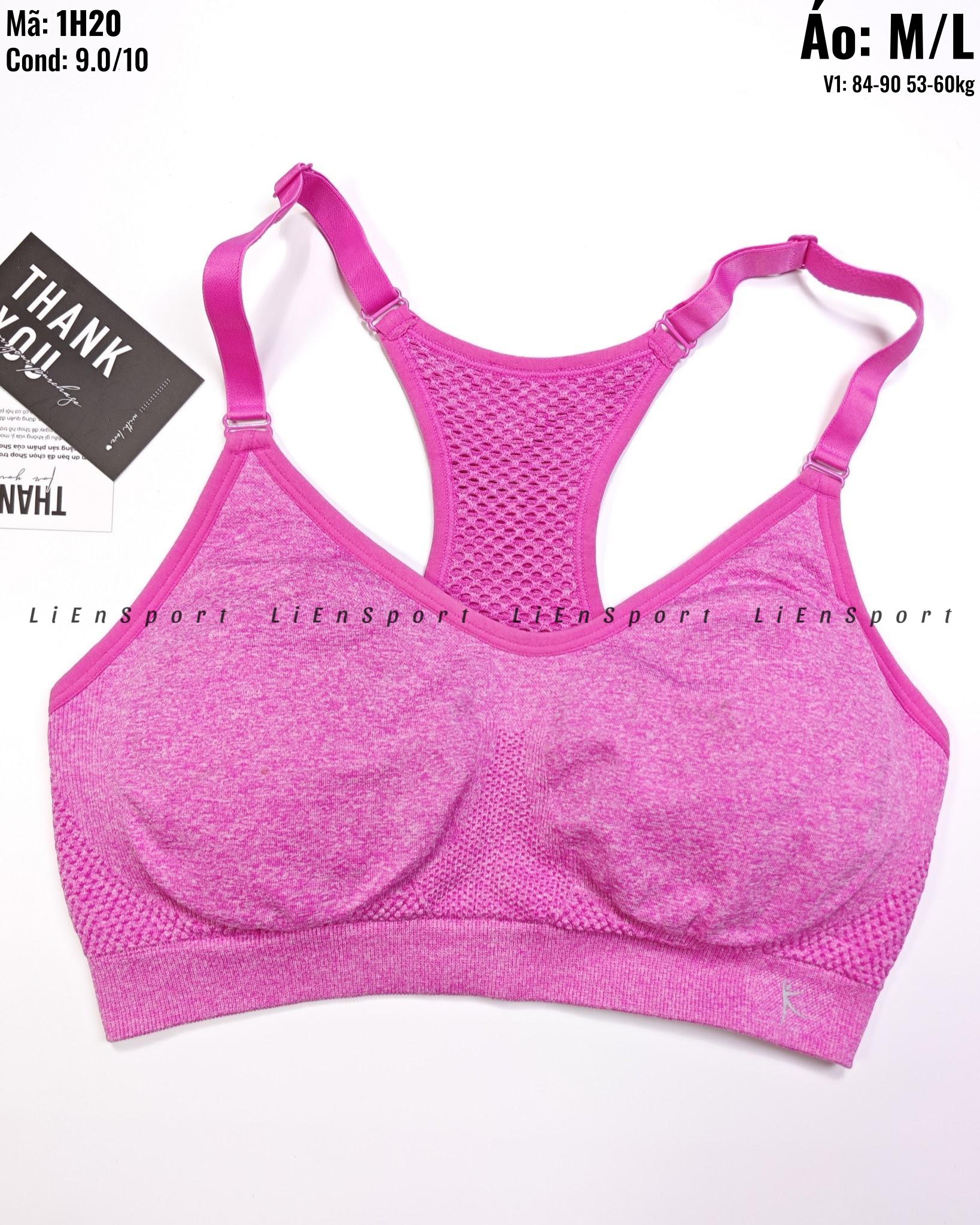 Áo bra thể thao Nữ Size M L Hồng tím Auth 2nd Lưng chữ X thoáng khí Co giãn tốt Thấm hút mồ hôi Dây vai điều chỉnh Phù hợp gym yoga chạy bộ Mã:1H20