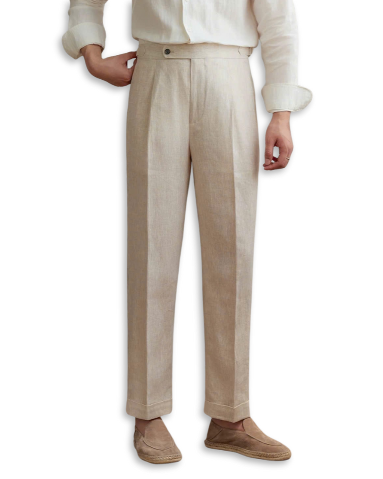Sidetab Linen Trousers – Season 3