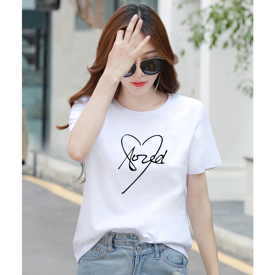[Form Rộng] Áo thun nữ in chữ 'Auzed' -LOZA RT6523_thumbnail_0