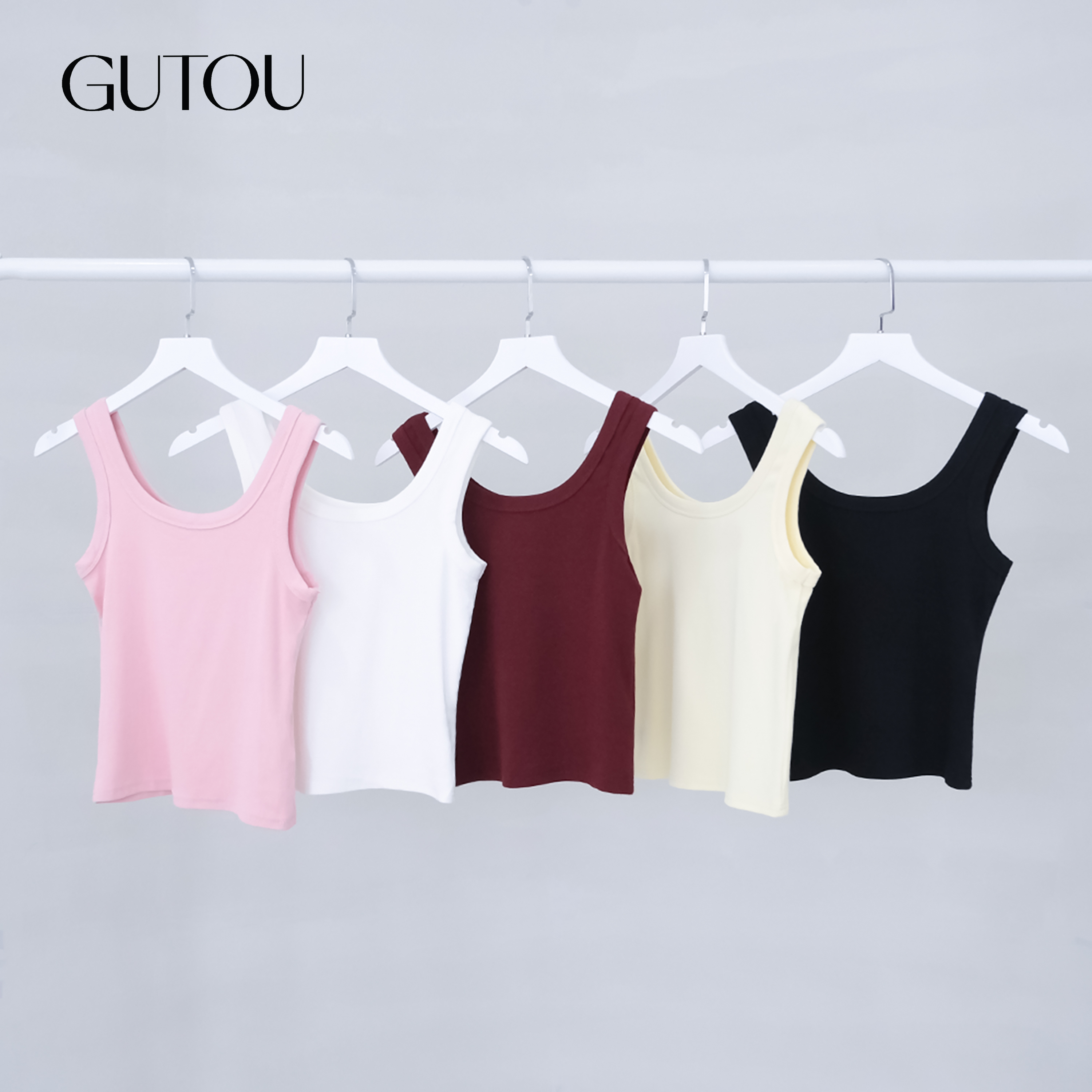 [ GUTOU ] Áo Ba Lỗ Basic Cổ Tròn Ôm Body_thumbnail_9