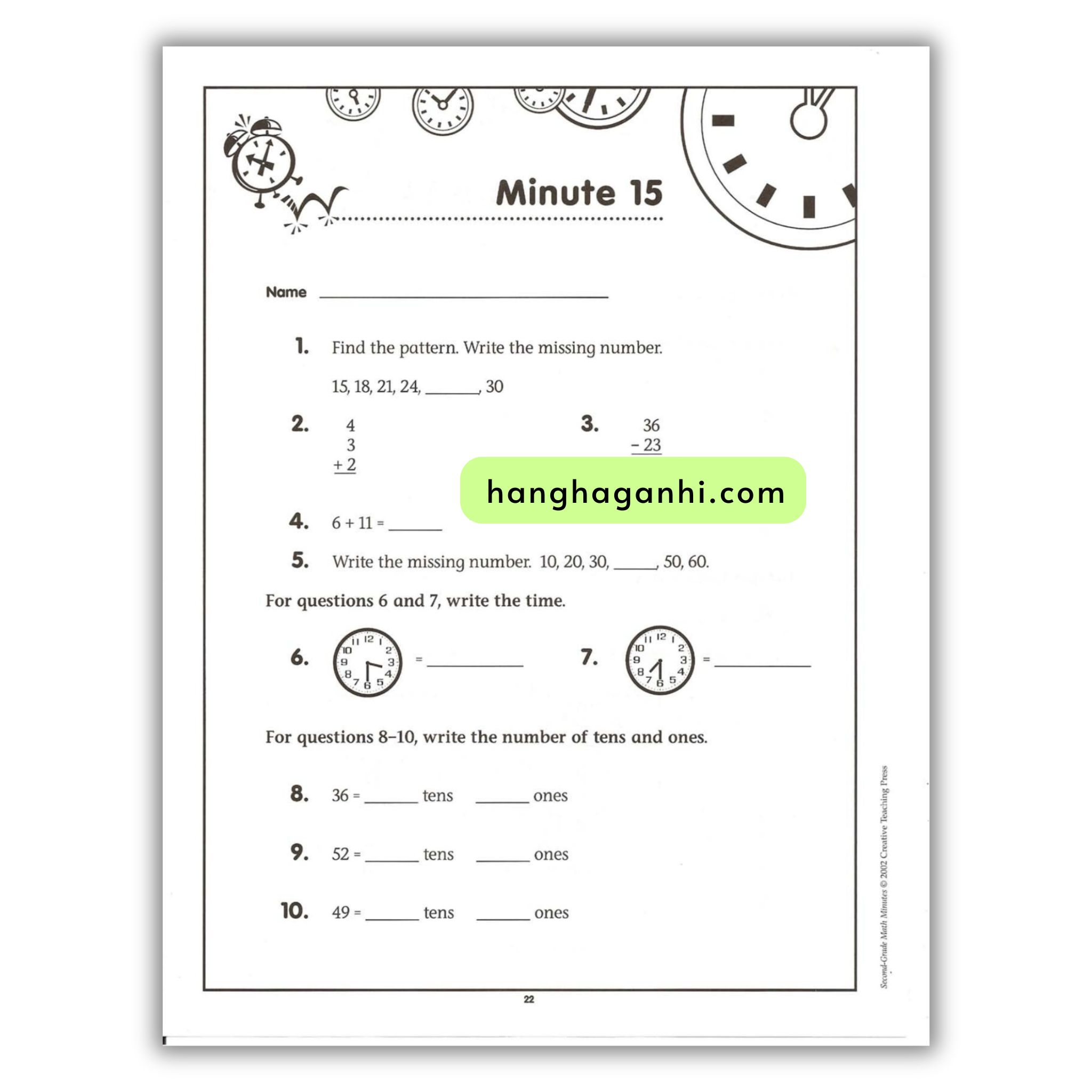 Math minutes - Bộ 8 cuốn Sách Toán Tiếng Anh kèm đáp án_thumbnail_7