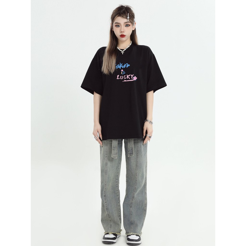 Áo thun unisex local brand form rộng ATD792 Miucho cotton cổ tròn in graphic_thumbnail_3