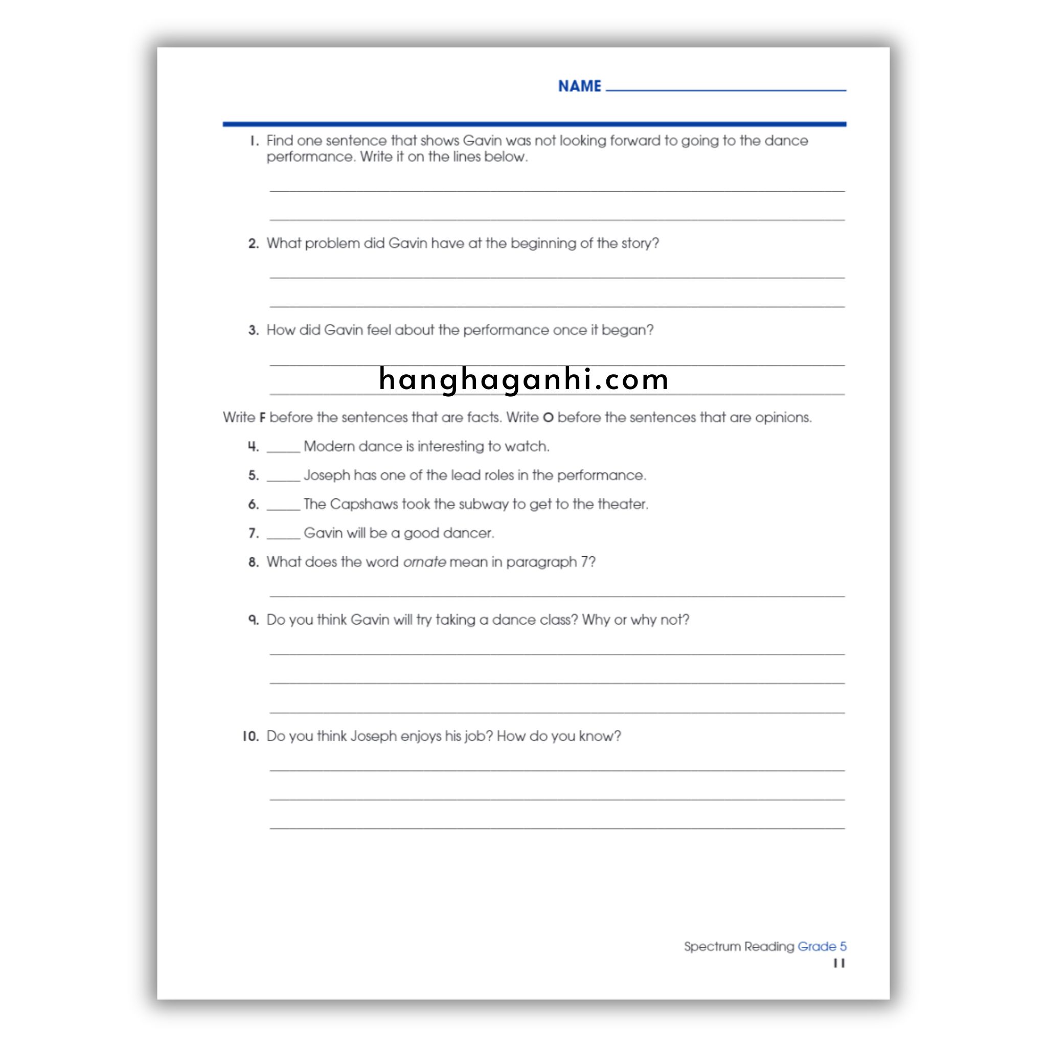 Sách Spectrum Reading Workbook Grade 5_thumbnail_14