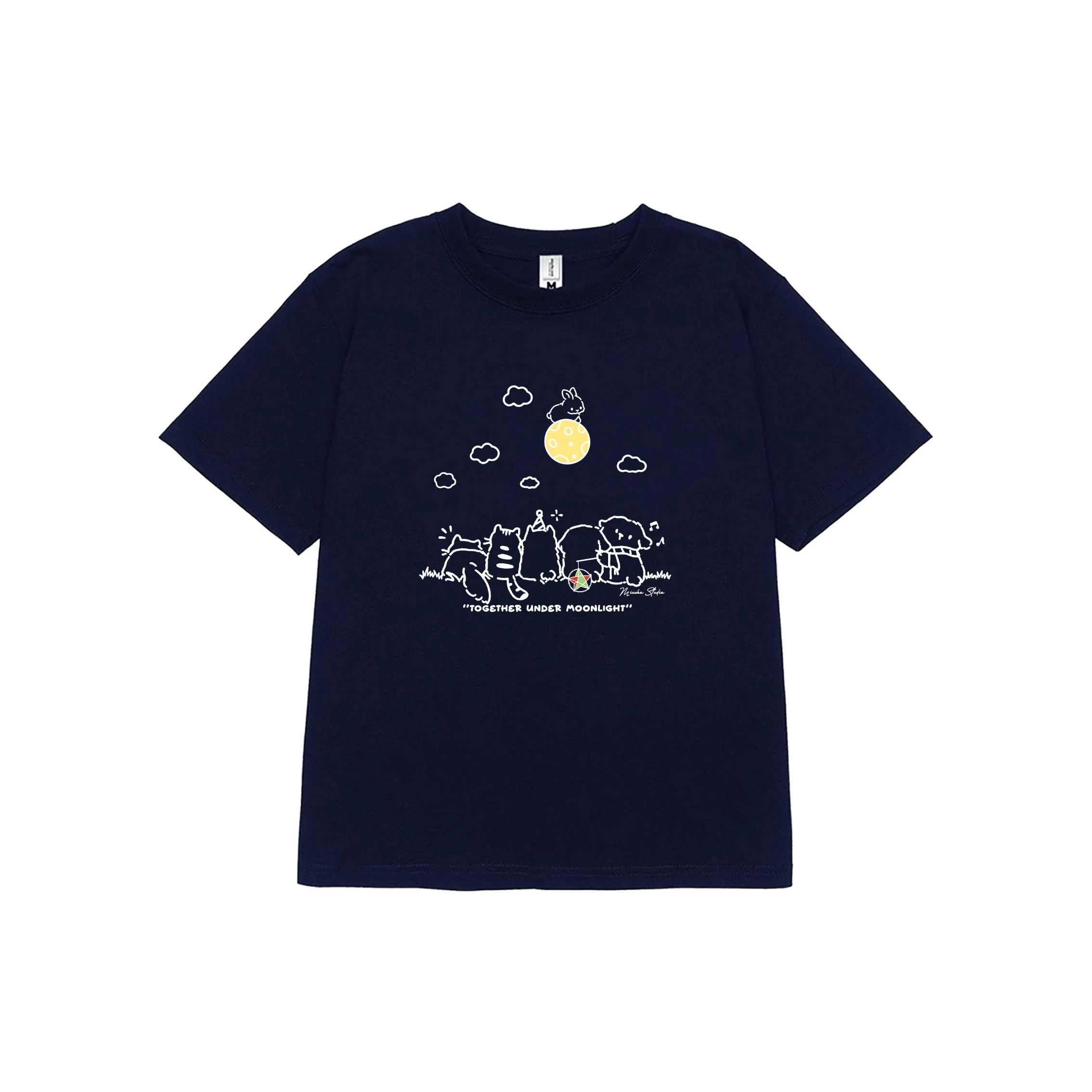 Áo baby tee nữ hình thú đáng yêu 2613 Miucho tay ngắn cổ tròn vải cotton thoáng mát in mix_thumbnail_11