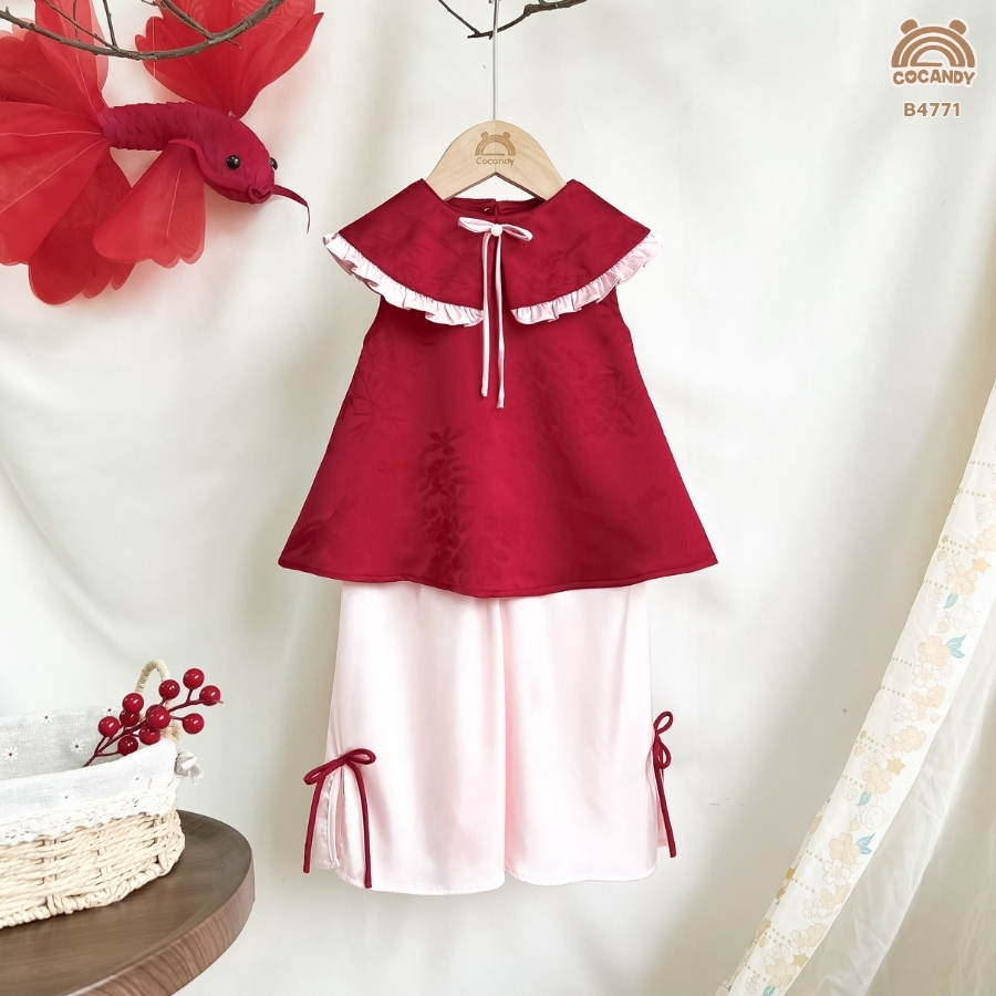 Bộ áo dài ĐỎ Liễu Nguyệt