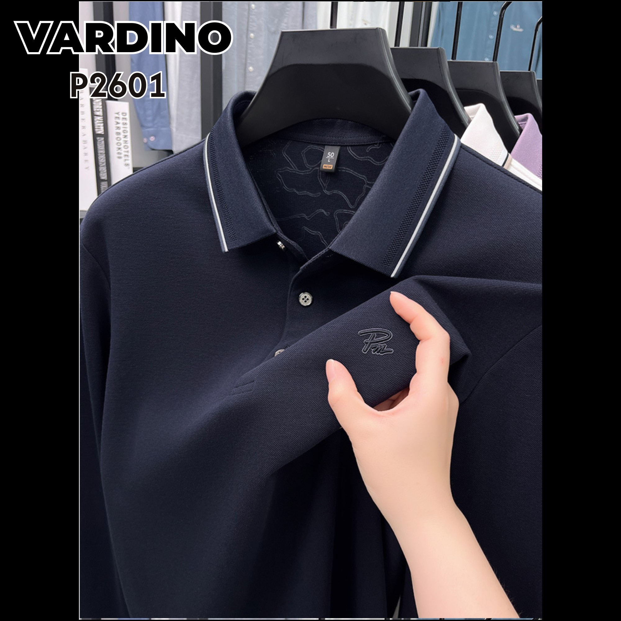 Áo polo nam dài tay Vardino P2601_thumbnail_3