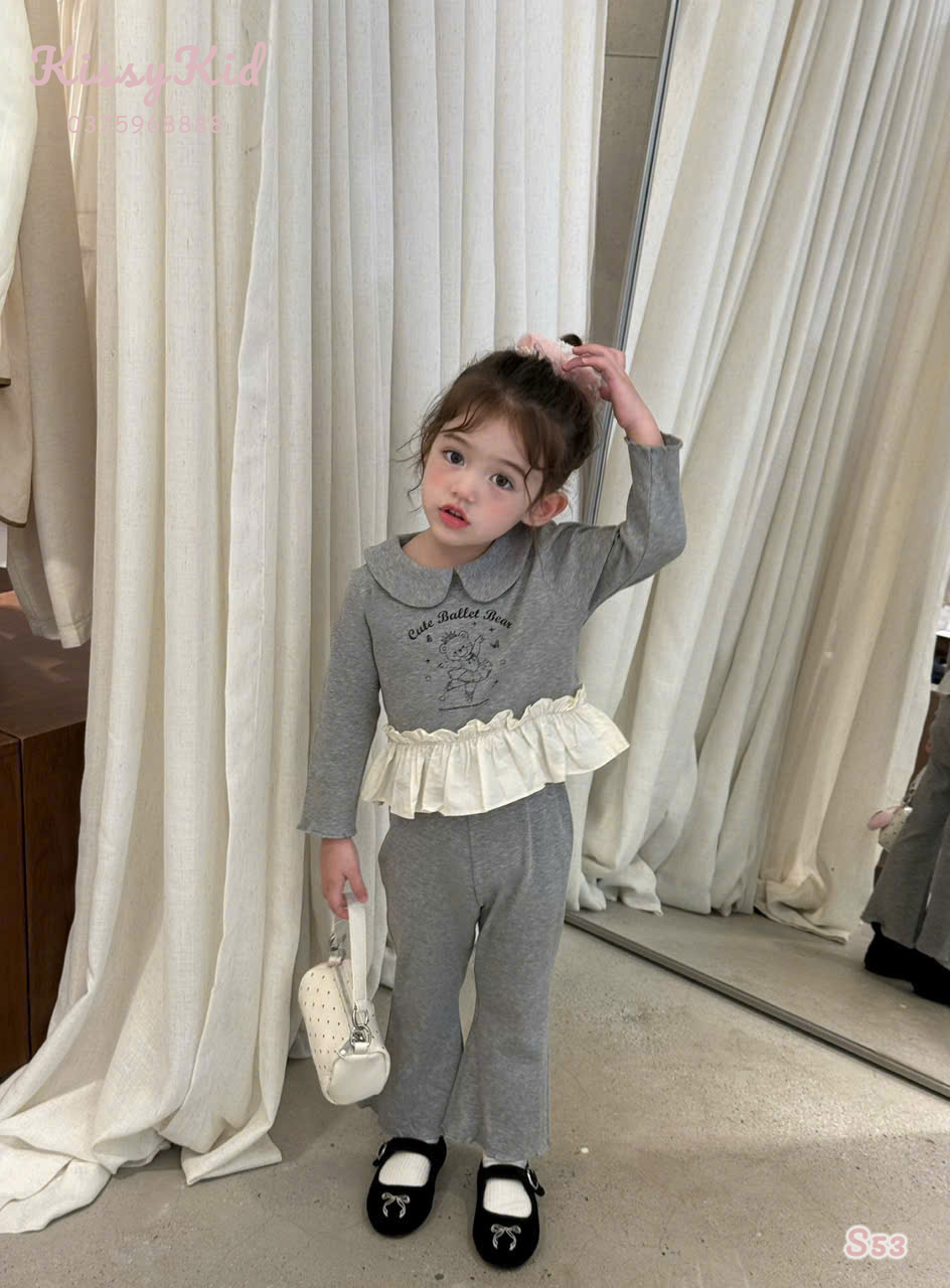 (S53) Set thun xám cổ sen liền bèo opao_thumbnail_0