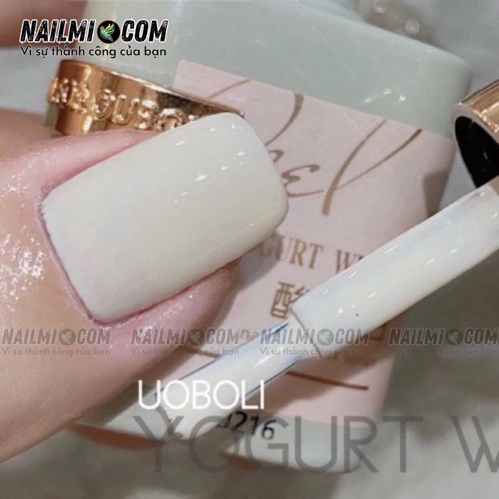 Sơn gel lẻ - màu trắng sữa - OUBOLI 15ml_thumbnail_1