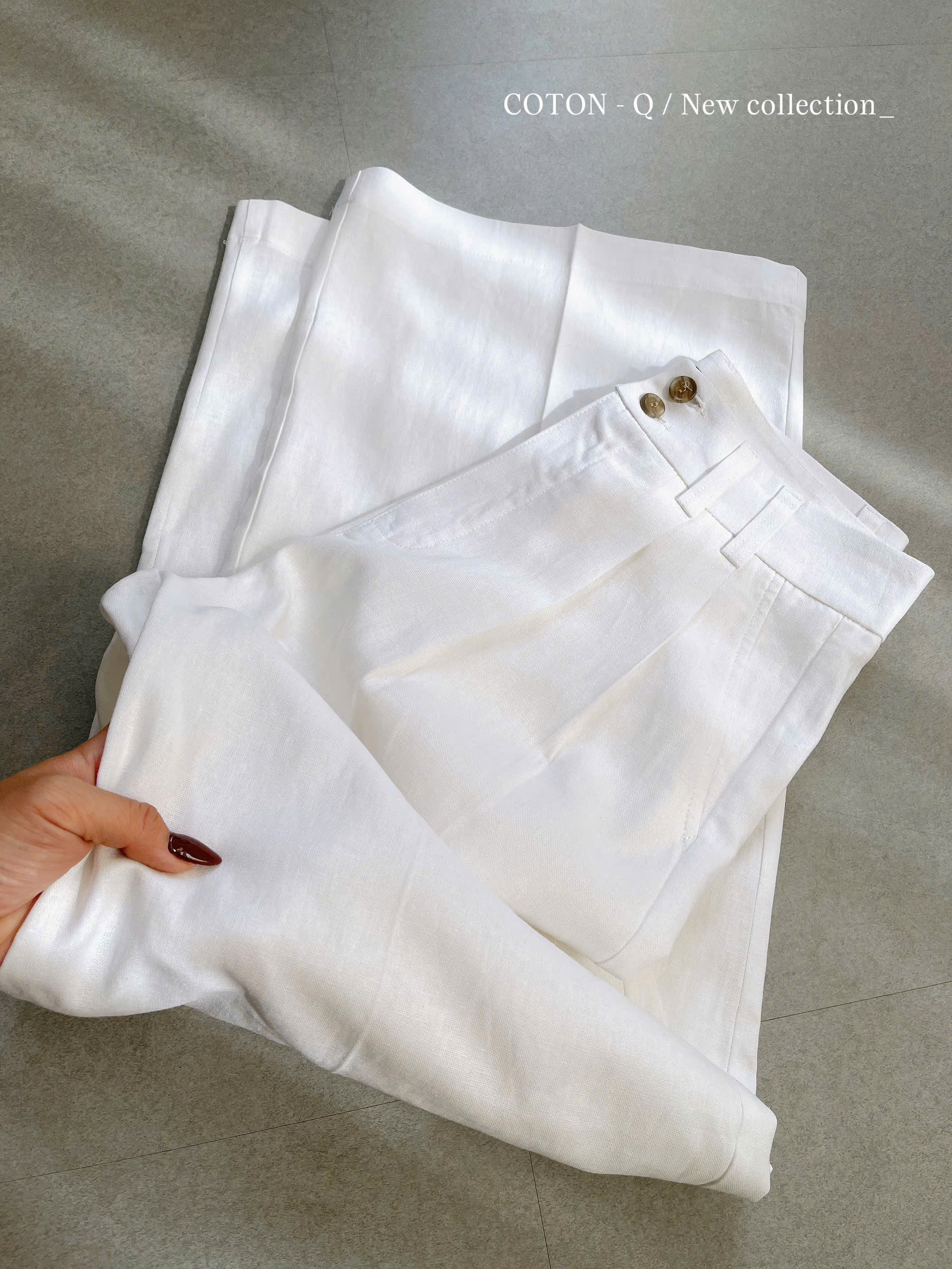 HQ422 - Quần linen 2M ( XANH ĐEN )