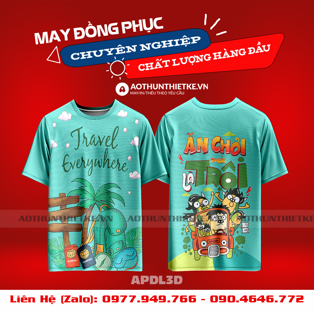 Áo Phông Du Lịch 3D-TK45