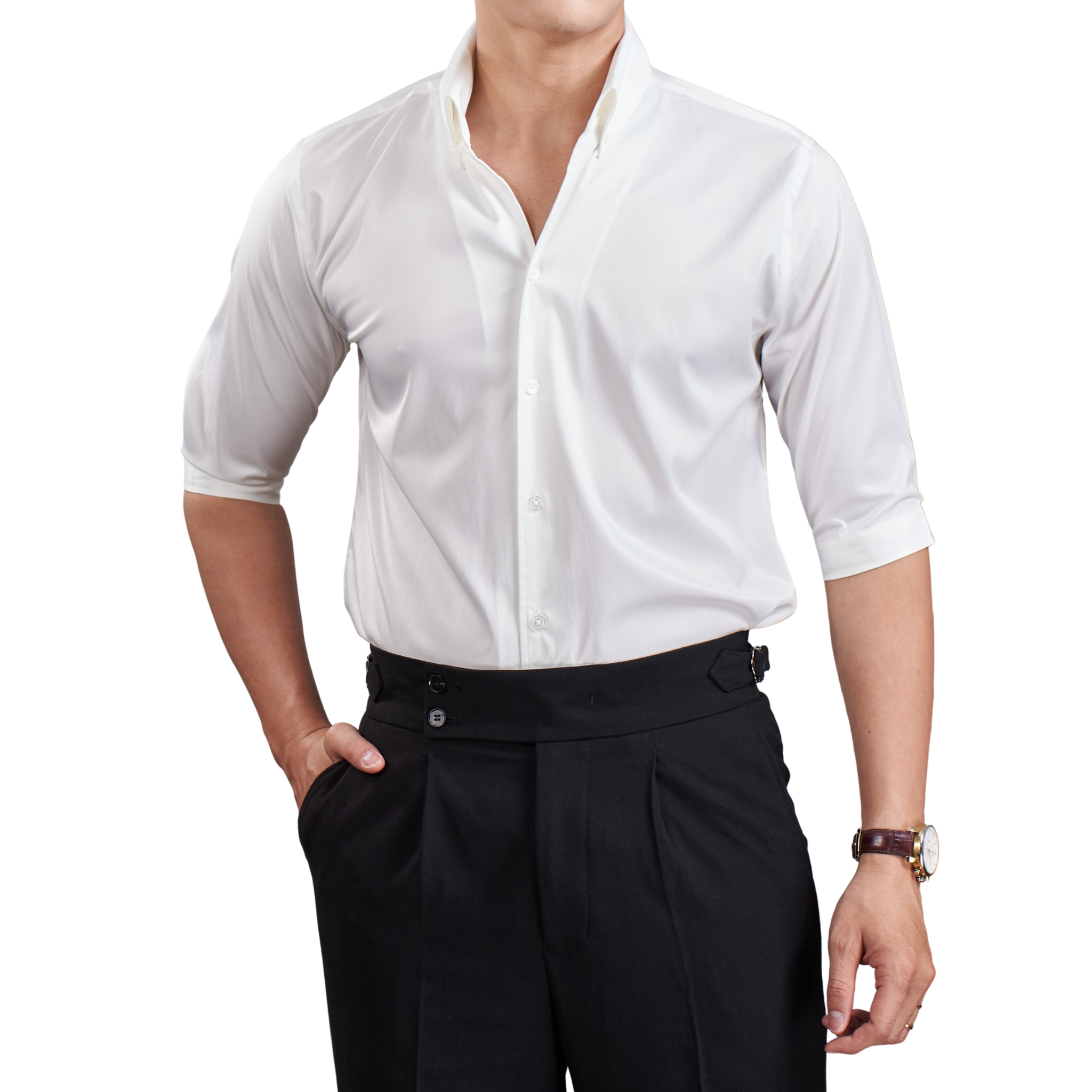 Áo Sơ Mi Riviera Cổ Button-Down Tay Lỡ