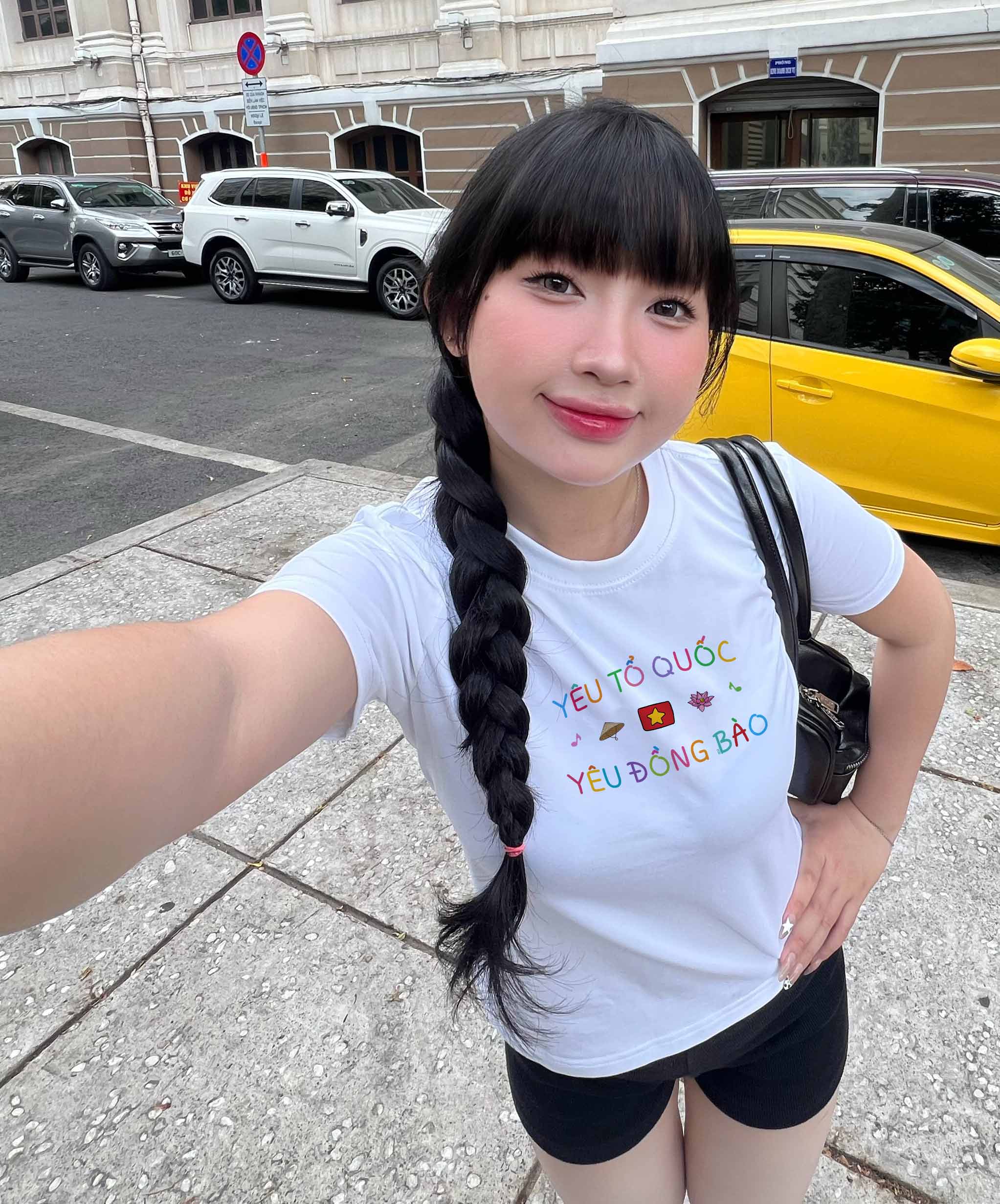 Áo baby tee ôm eo Việt Nam tôi yêu 2128 Miucho cổ tròn vải cotton 4c co giãn thoáng mát in mix_thumbnail_4