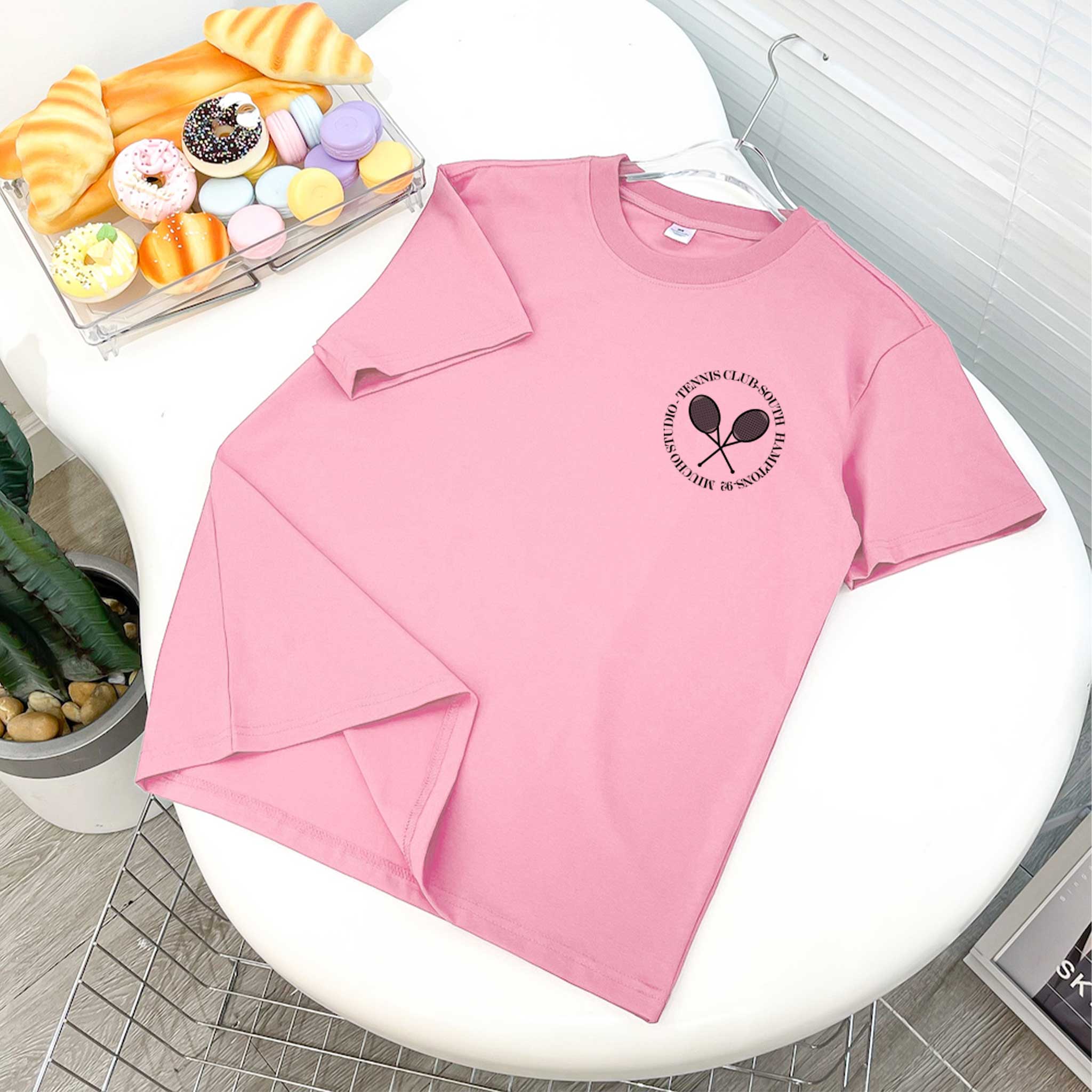 Áo thun nữ form vừa regular nhiều màu sắc ARD1487 Miucho Chic vải cotton cổ tròn in basic_thumbnail_9