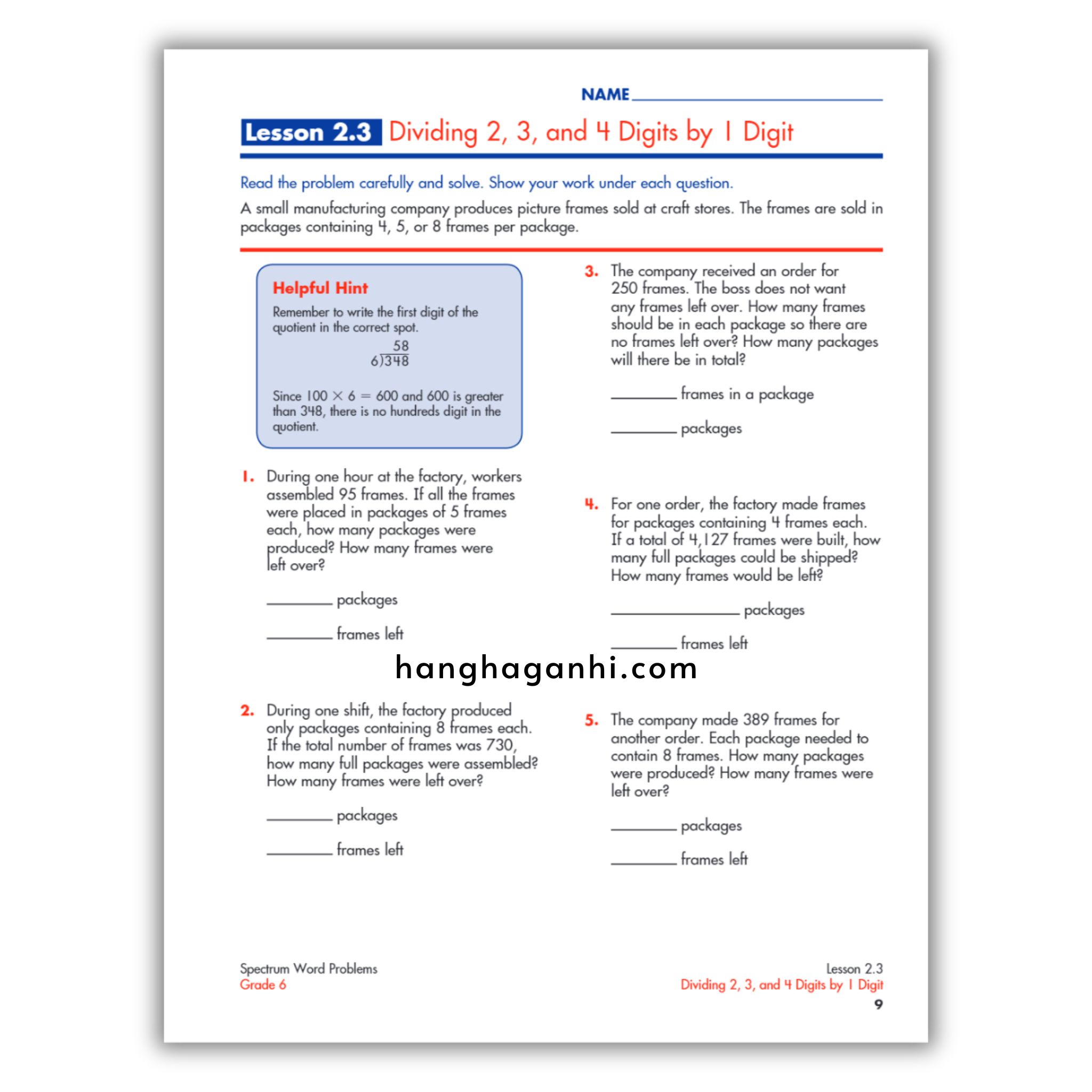 Sách Spectrum Word Problems Workbook Grade 6_thumbnail_16