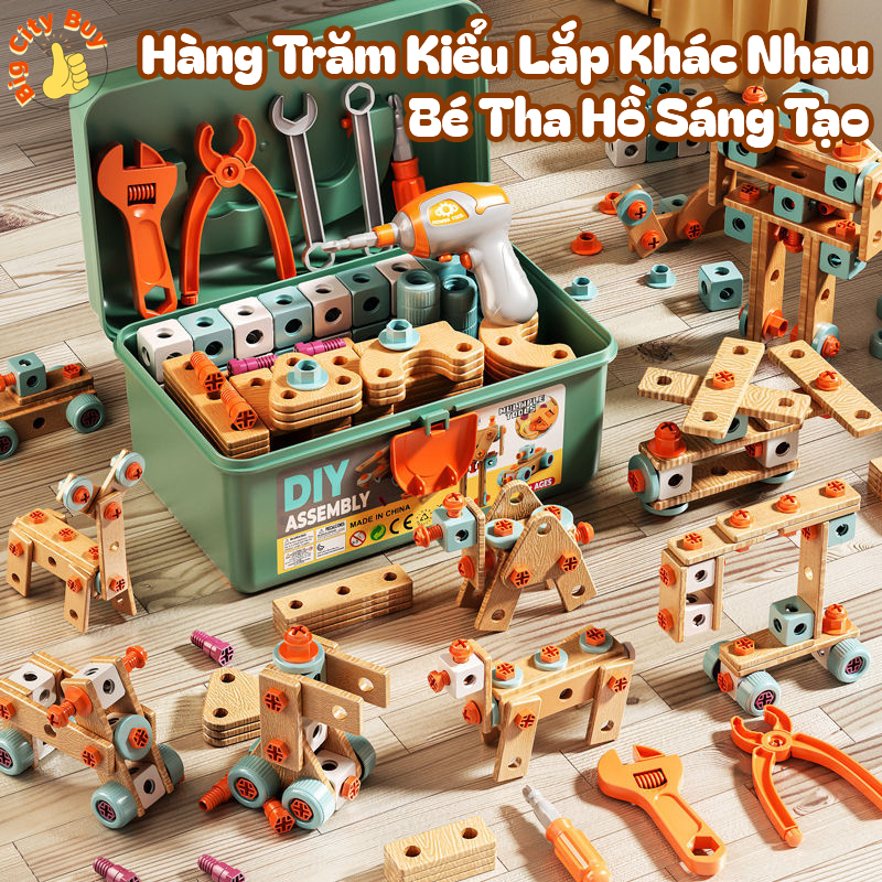 Bộ lắp ghép Kiến trúc sư cơ khí hoạt động được cho bé_thumbnail_1