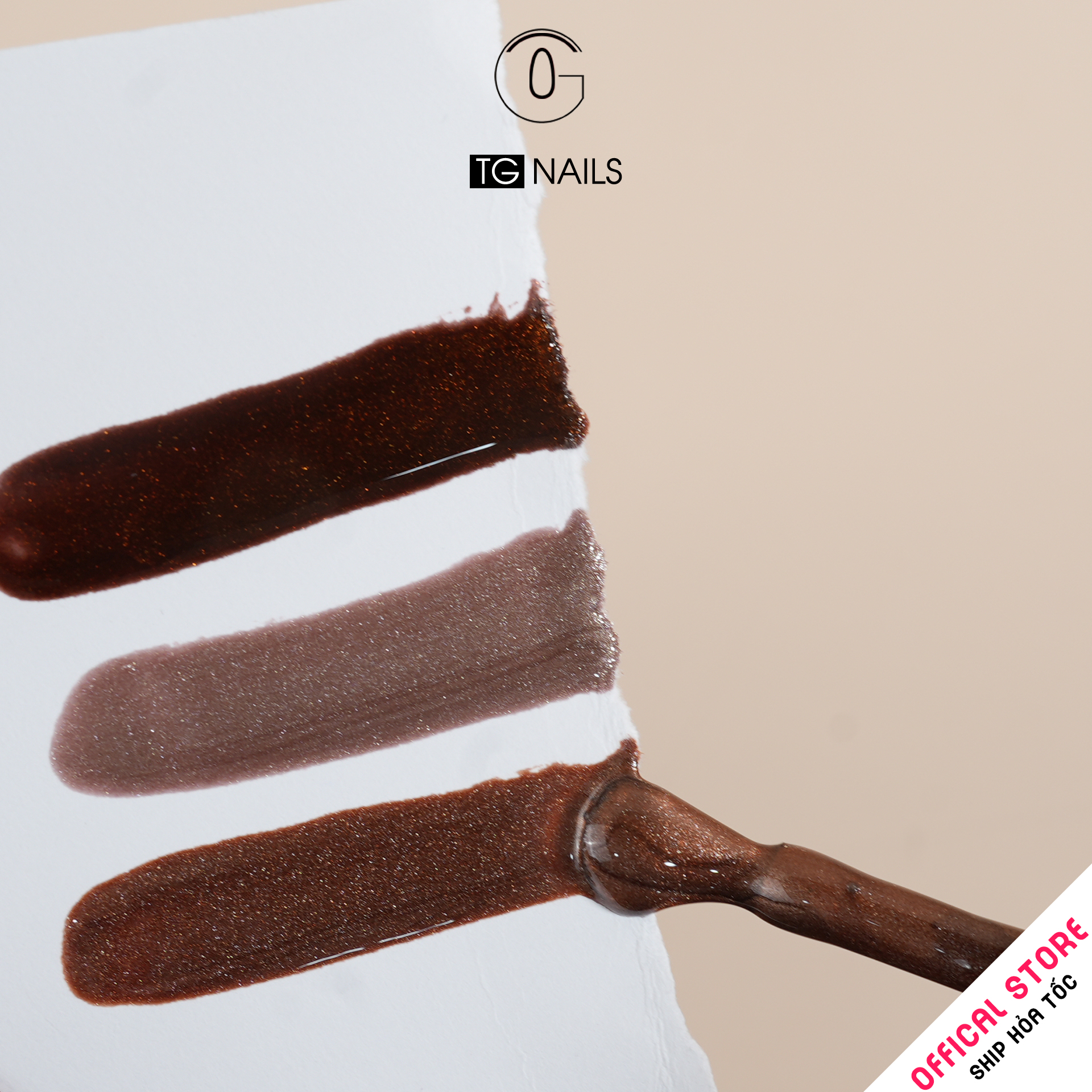 Sơn móng gel TG. Dung tích: 15ml/ lọ. Nhãn hàng TG nail - Com bo 6 màu  MMHP_thumbnail_2