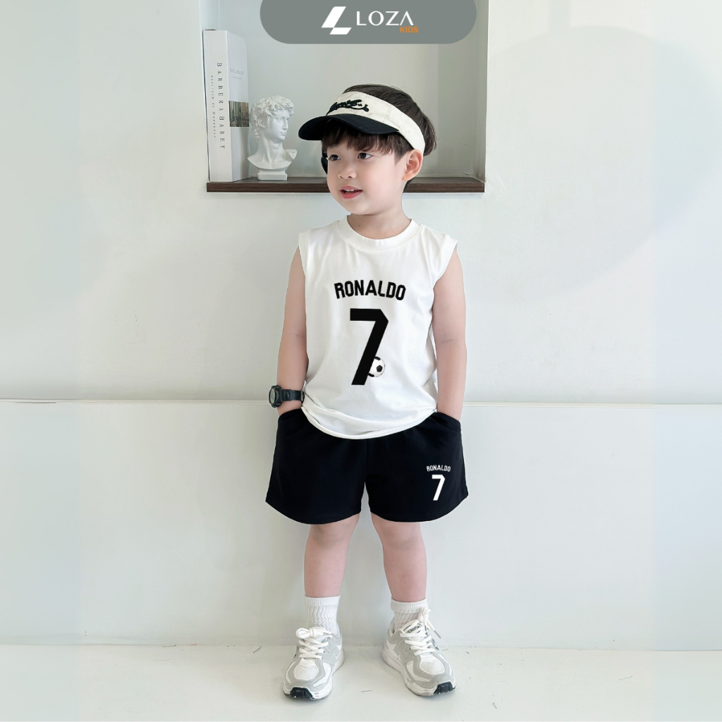 Bộ ba lỗ bé trai in số '7 Ronaldo' - Loza Kids BL375_thumbnail_5