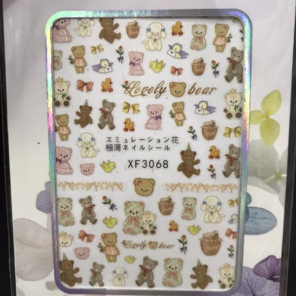 Sticker Gấu + Hoạt hình XF3068