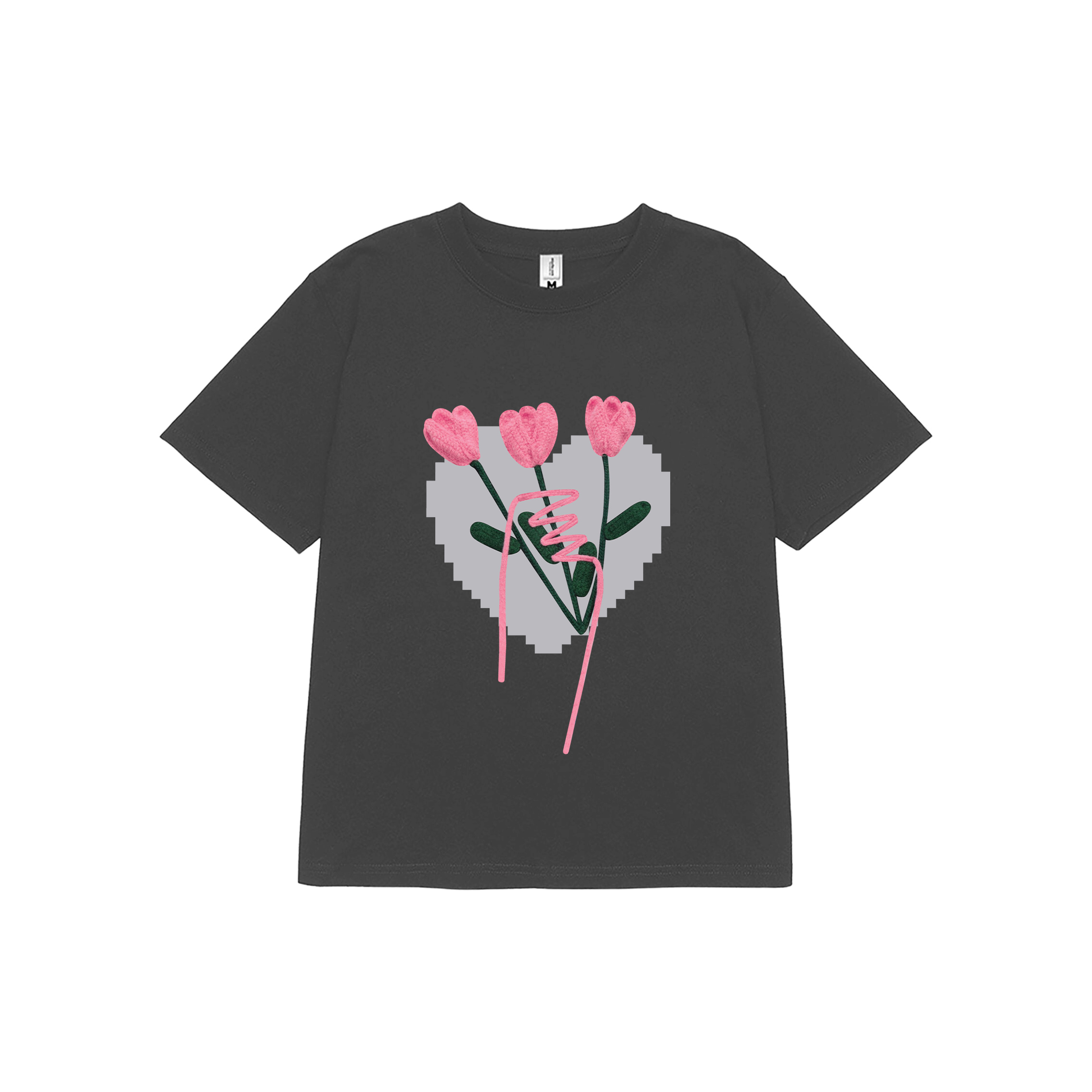 Áo thun cặp nam nữ form rộng 1968 Miucho vải 4c cotton 220gsm thoáng mát cổ tròn in mix_thumbnail_17