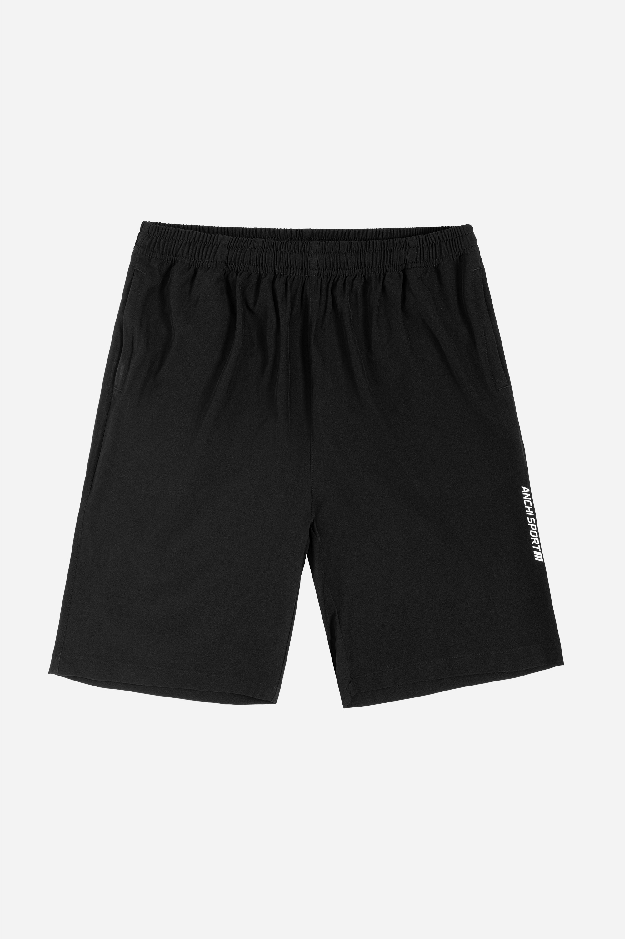 Quần Soọc Gió Exdry Nam Trung Niên ANCHI Dáng Suông Dài Qua Gối Màu Đen