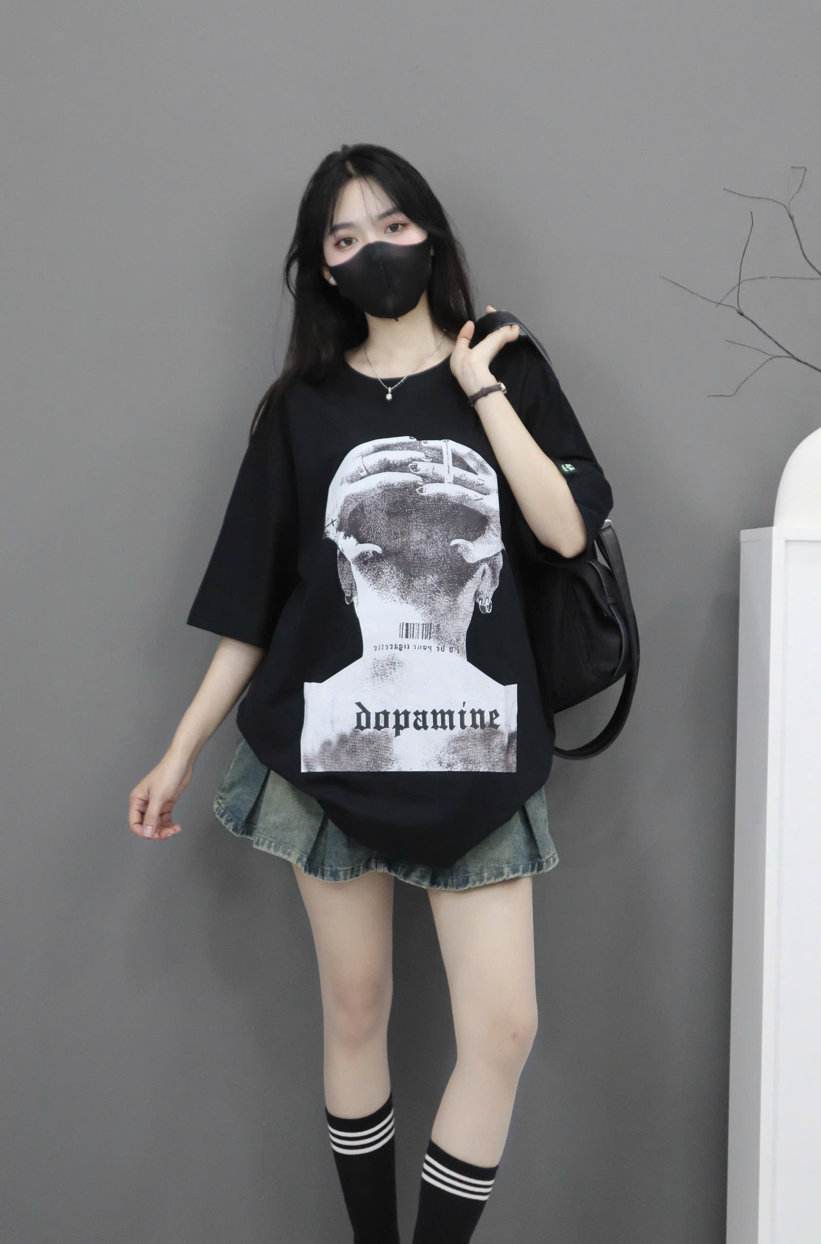 [004]Áo Thun Unisex Form Rộng Họa Tiết Hầm Hố – Chất Cotton Mịn, Nam Nữ Mặc Chuẩn Streetwear