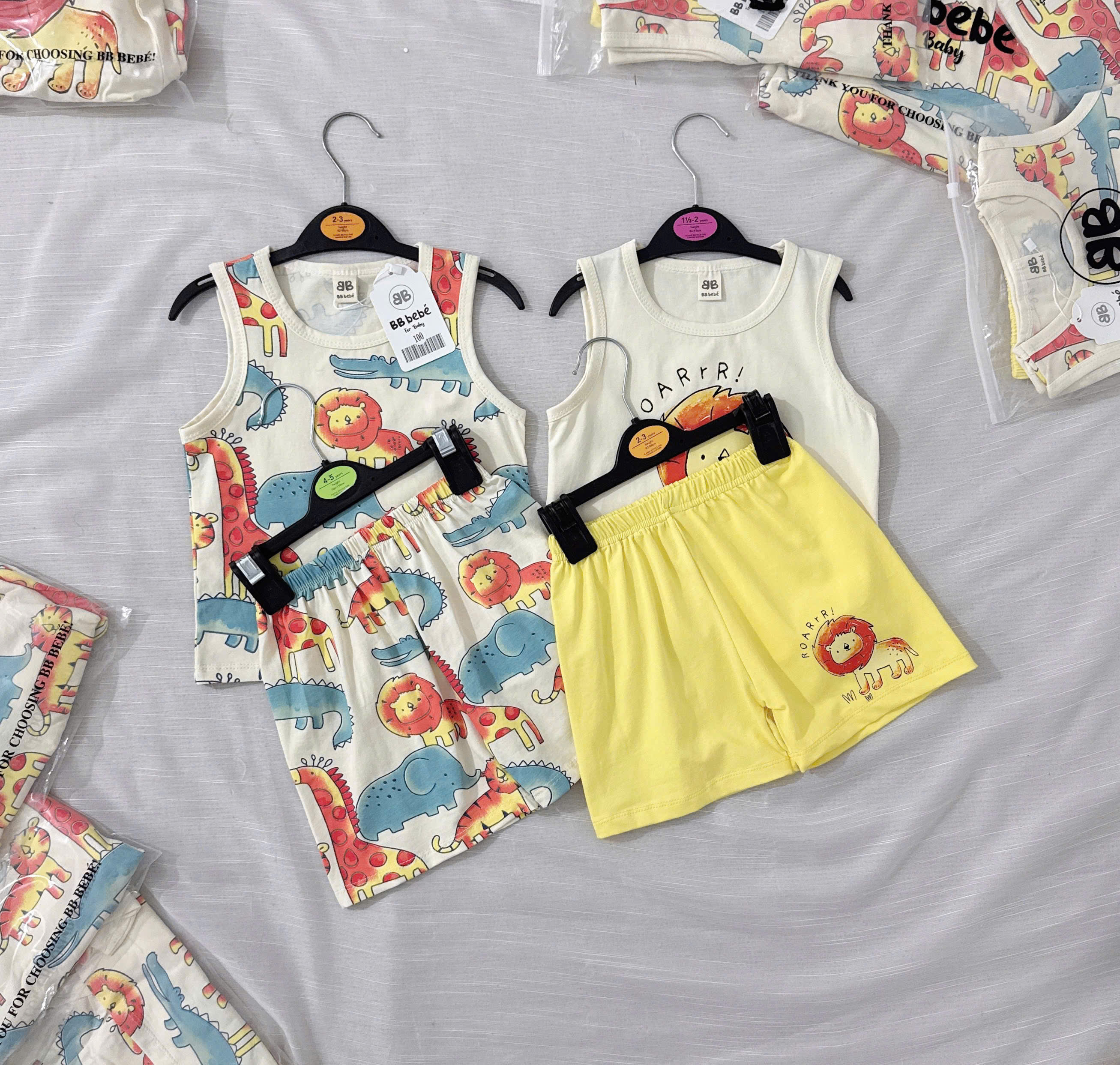 V35 SET 2 BỘ BA LỖ SƯ TỬ HỔ HƯƠU VOI- A100.114