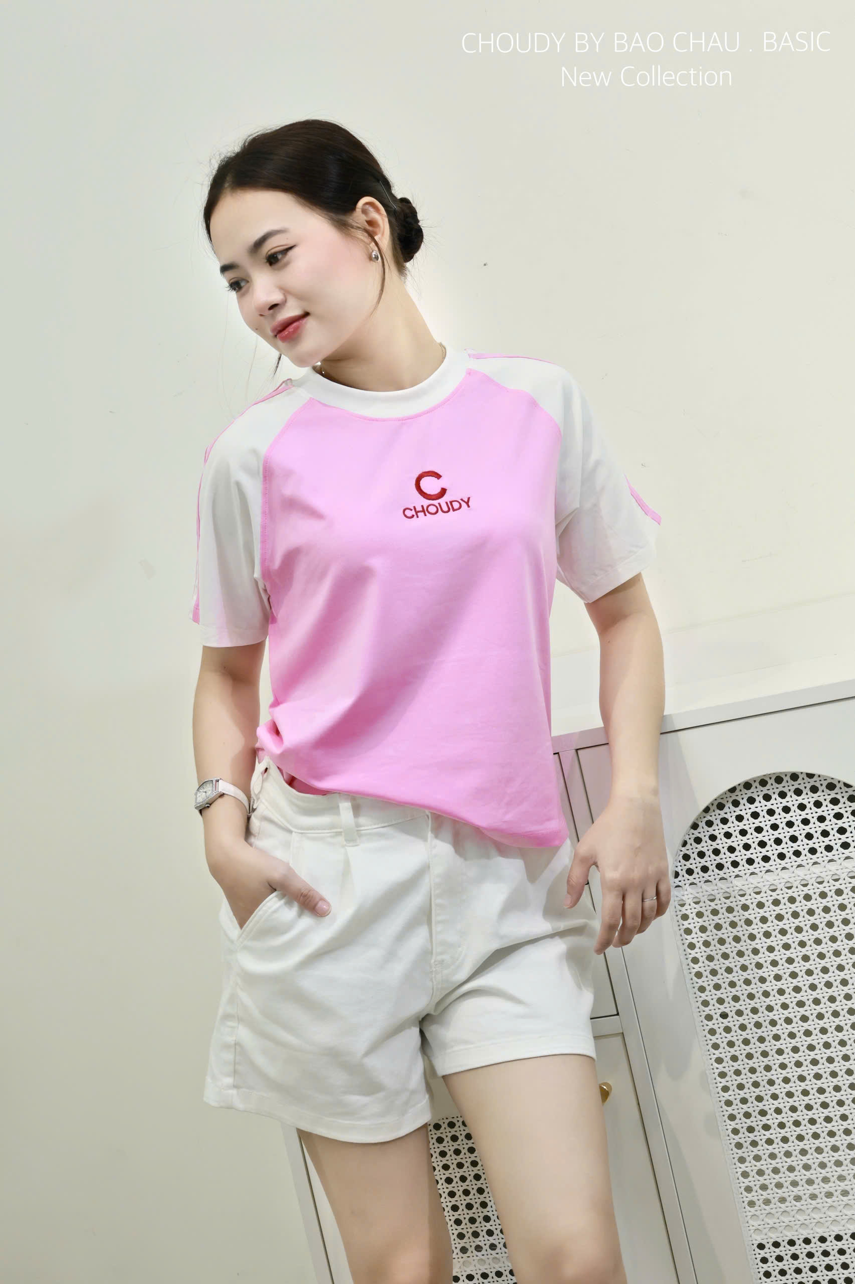 SALE U568 ÁO THUN HỒNG