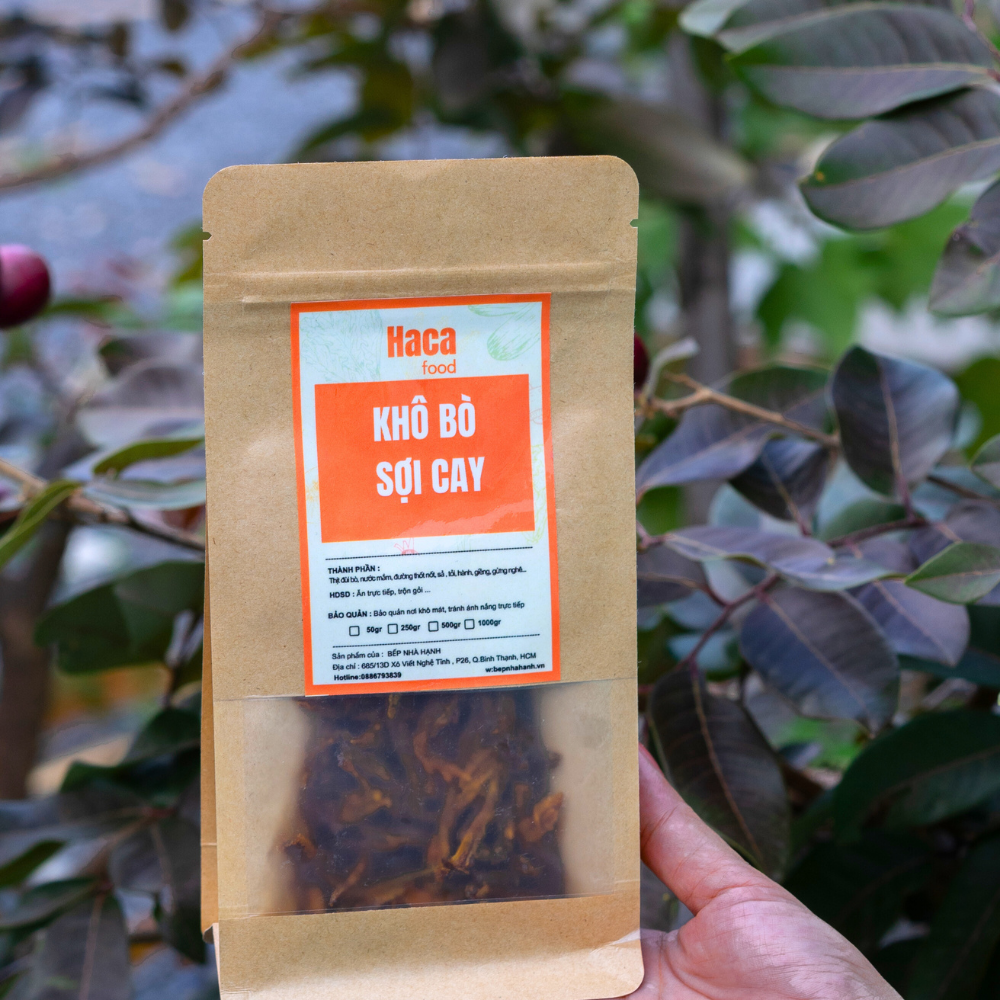 KHÔ BÒ SỢI TÚI ZIP 50GR