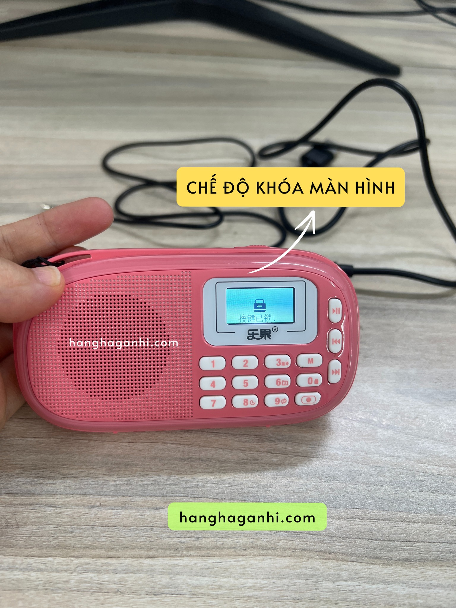 Loa Nogo Q15 hồng kèm thẻ nhớ 8GB, file nghe cho bé_thumbnail_5