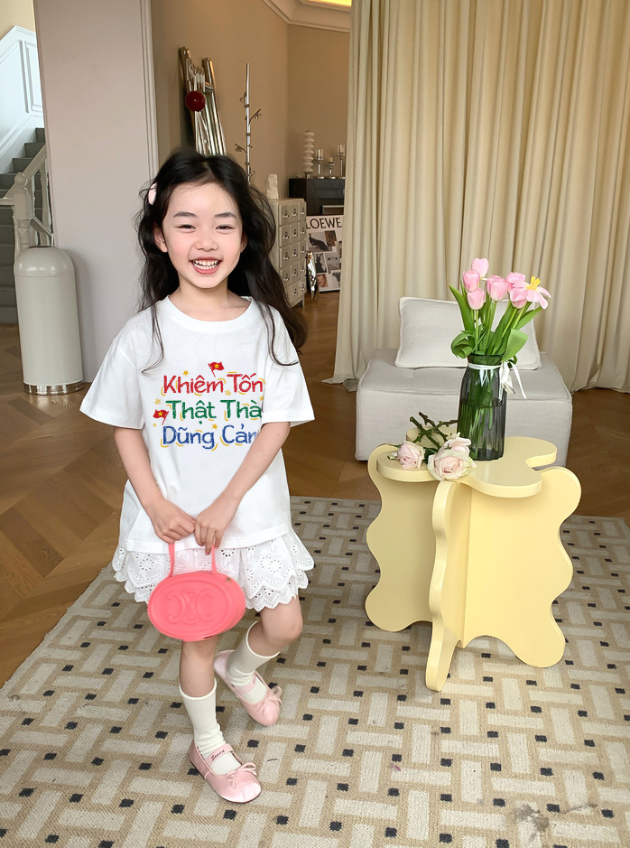 Áo thun Việt Nam tôi yêu cho bé gái form rộng 2135 Miucho Kid vải cotton thoáng mát co giãn in mix_thumbnail_3