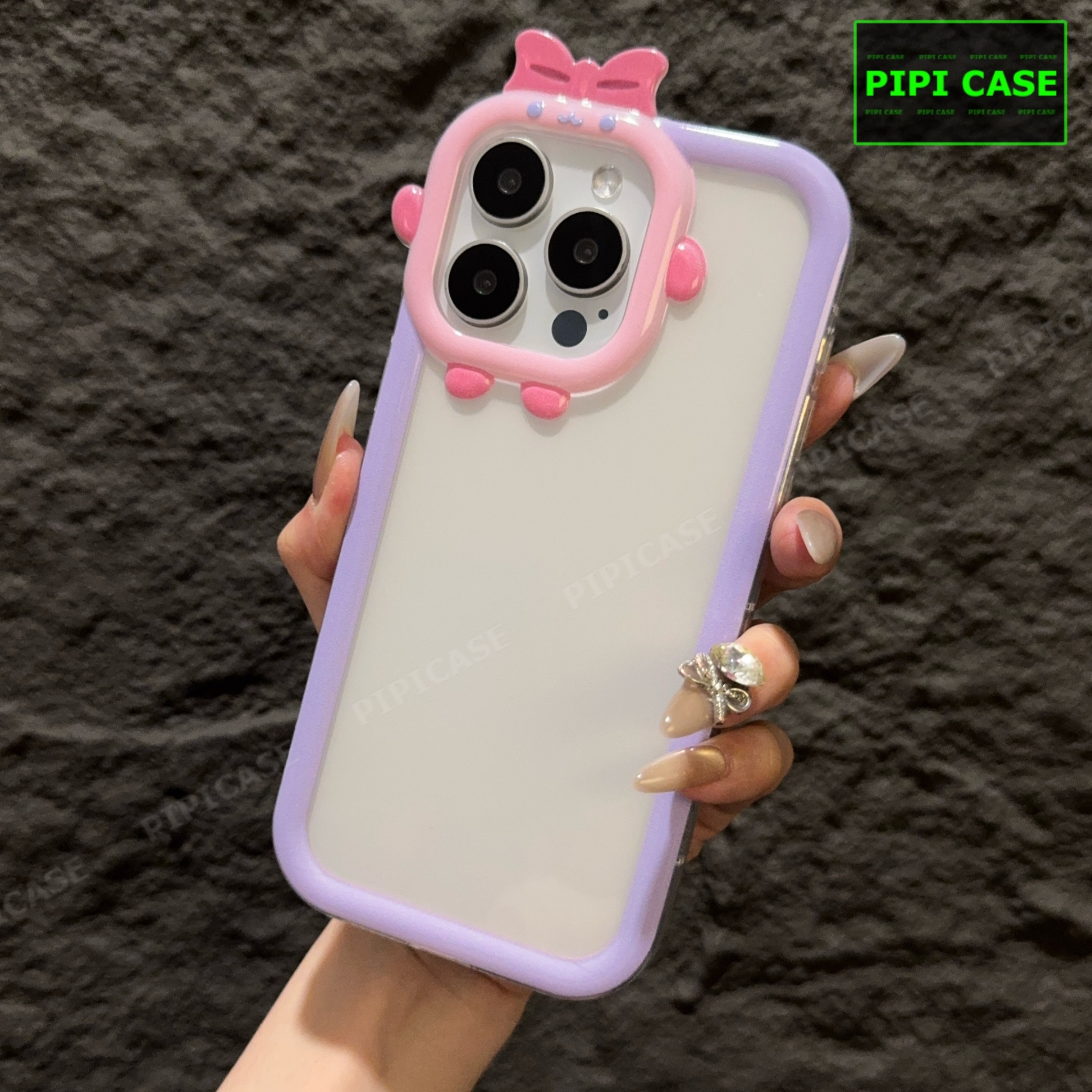 Ốp Lưng iPhone 13 Pro - Chic Cute - Tím