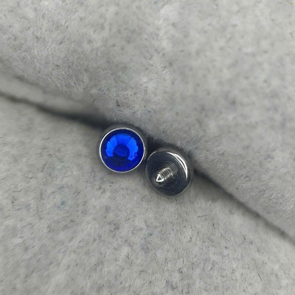 Charm cấy thép y tế xanh đậm size 4 thân 1.6._thumbnail_3