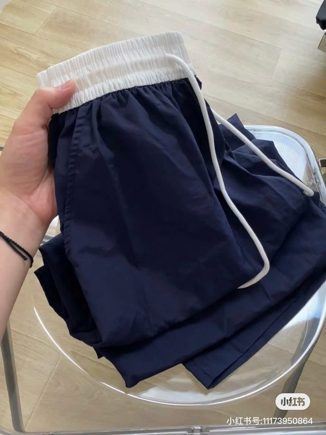 Quần suông phối cạp thun 2M ( XANH NHẠT )_thumbnail_4