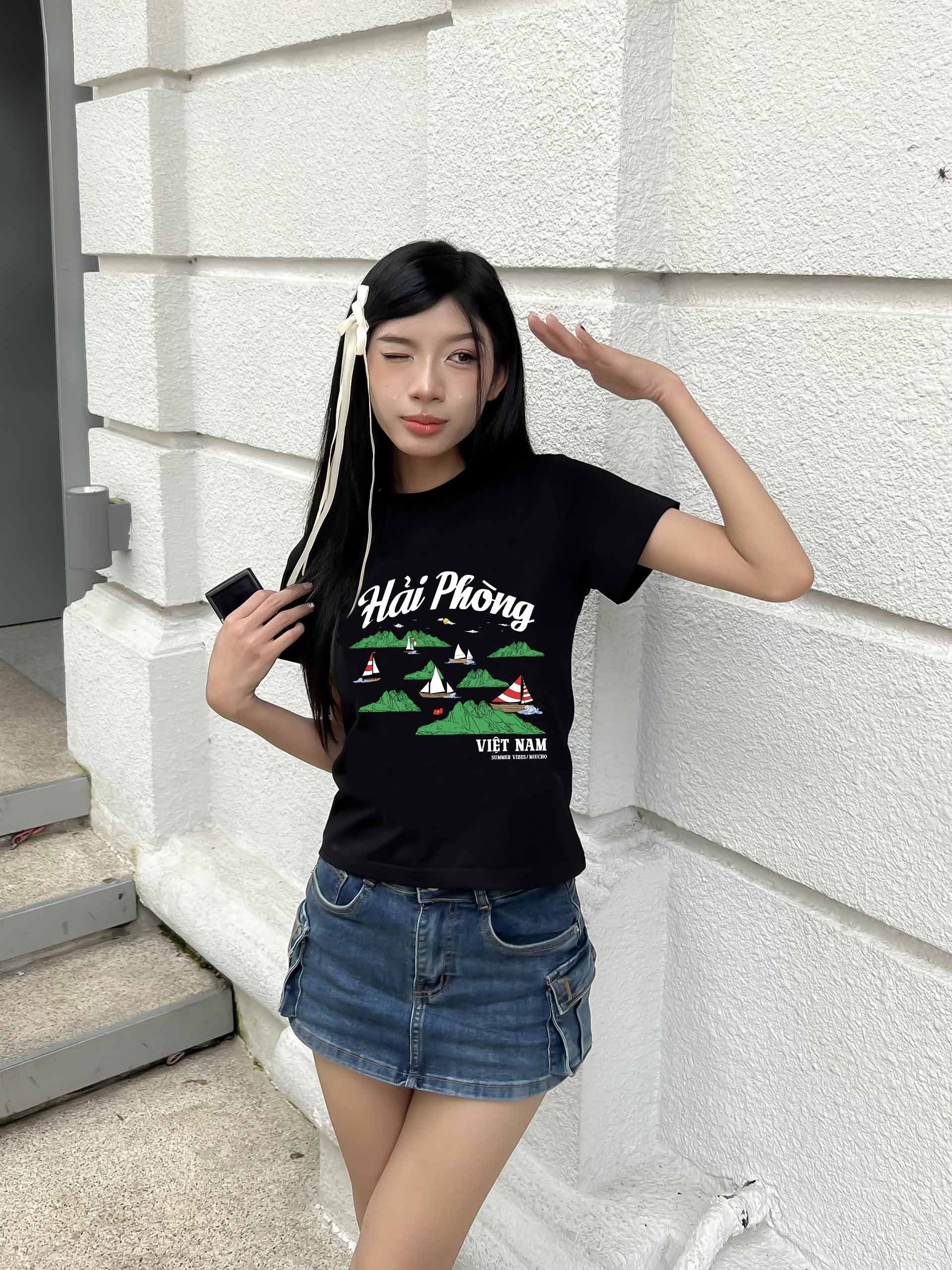 Áo thun baby tee form ôm xinh xắn ABD1276 Miucho tay ngắn cổ tròn in hình Hải Phòng_thumbnail_3