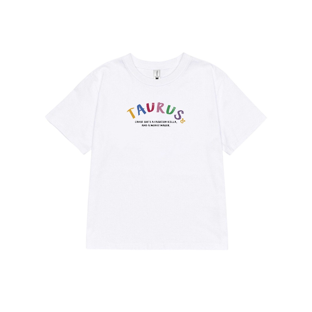 Áo baby tee ABD357 cung hoàng đạo Kim Ngưu TAURUS Miucho cotton cổ tròn in typography_thumbnail_5