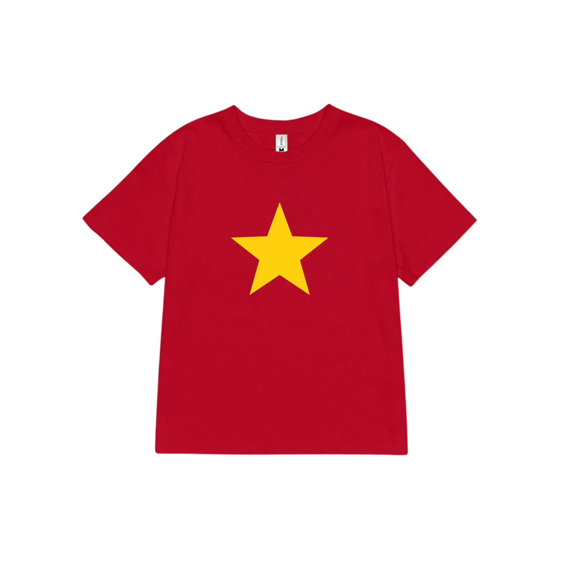 Áo baby tee Việt Nam cờ đỏ sao vàng ABD2462 Miucho vải cotton 4c thoáng mát cổ tròn in basic_thumbnail_0