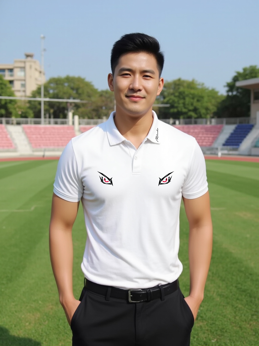 Áo polo nam form vừa 1916 Miucho Iconic vải cá sấu đứng form thoáng mát in artwork_thumbnail_3