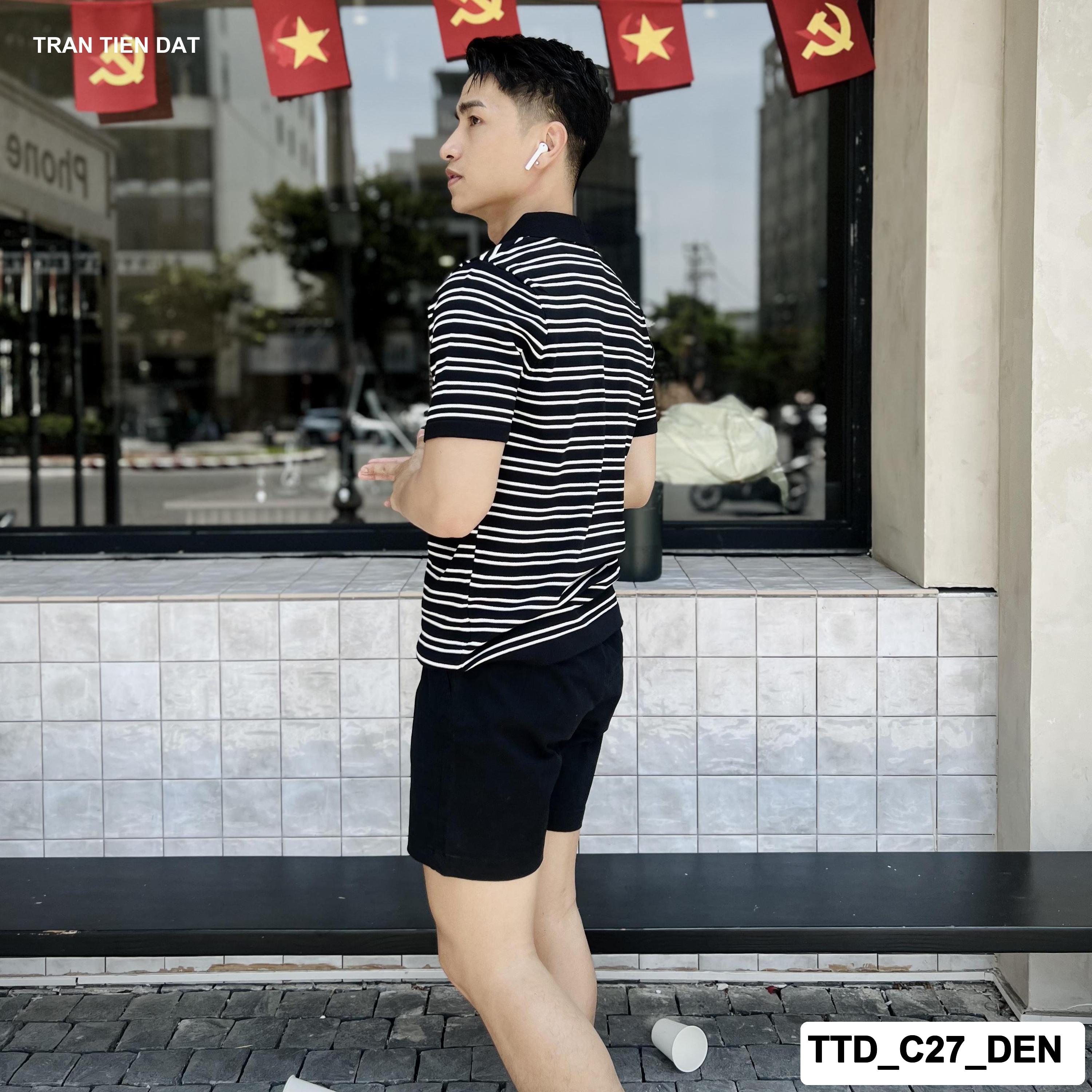 TTD_C27 - Áo polo dệt kim 2 sọc cho nam C27_thumbnail_2