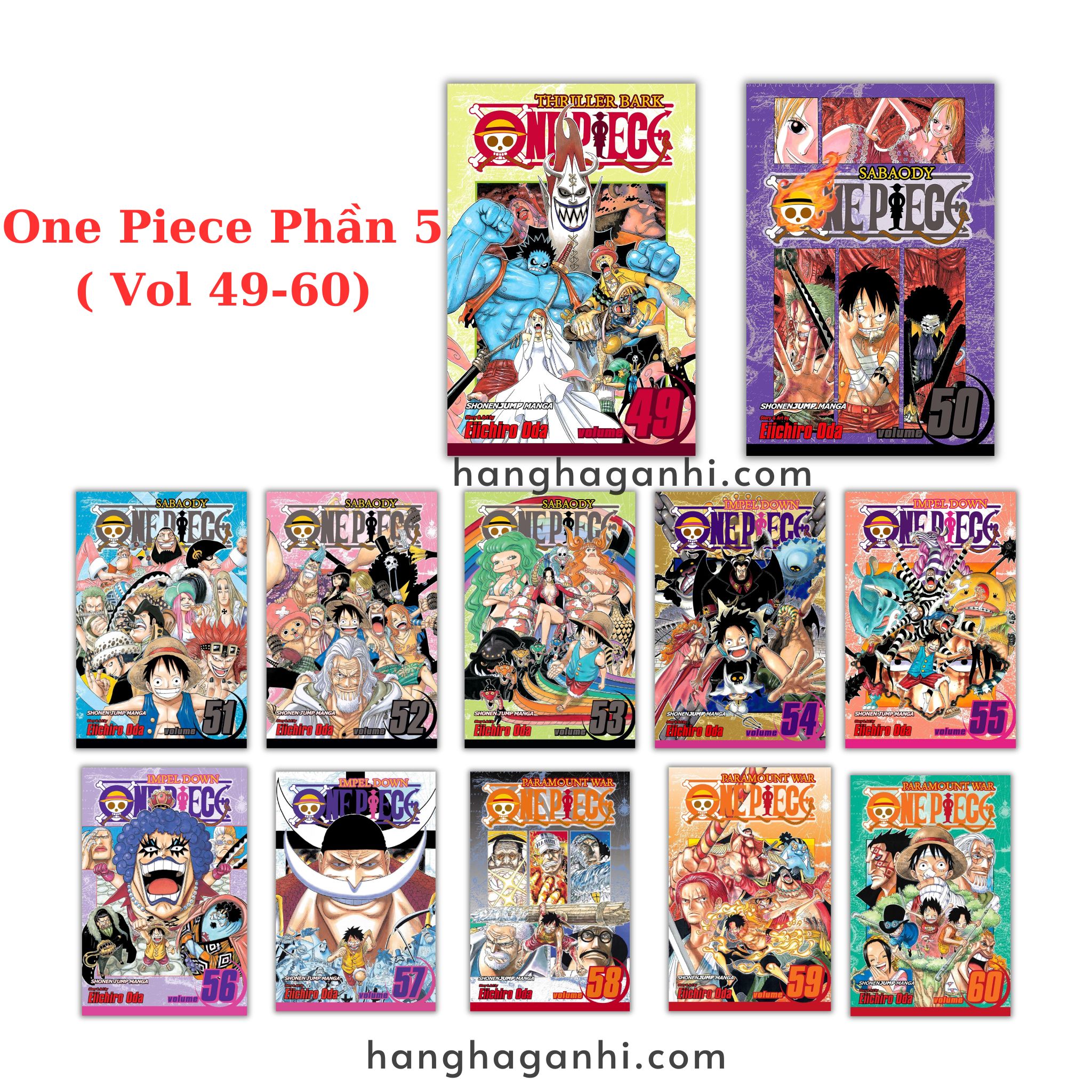 [TIẾNG ANH] - Truyện Tranh One Piece- Đảo Hải Tặc Phần 5 ( Vol 49-60)