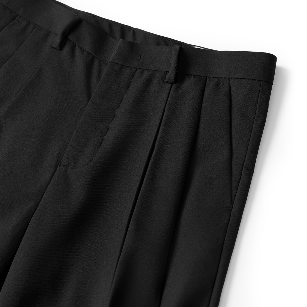 Quần Tây Ống Rộng Xếp 2 Li, phong cách HQ | Two- tuck Wide Slacks Pants