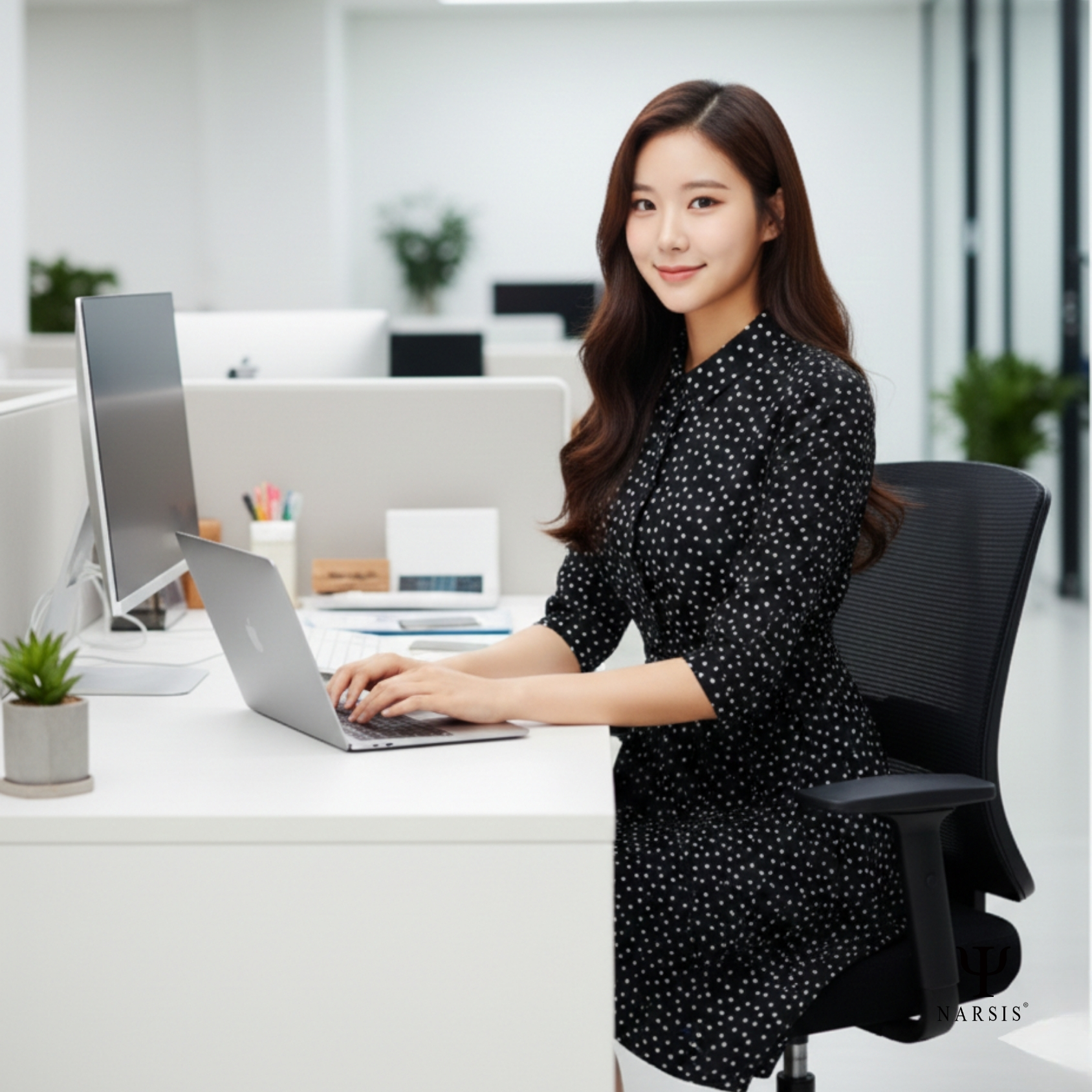 VÁY NỮ B0001 NARSIS CHẤT LIỆU THOÁNG MÁT, DỄ CHỊU, THOẢI MÁI CẢ NGÀY, DỄ VẬN ĐỘNG_thumbnail_2